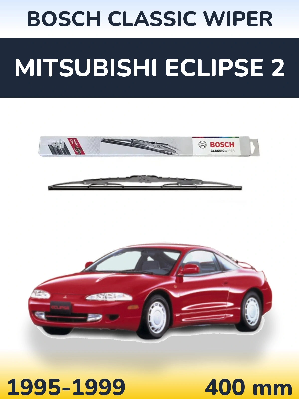 Tylna wycieraczka BOSCH Classic Wiper 400 mm do Mitsubishi Eclipse 2 1995-1999