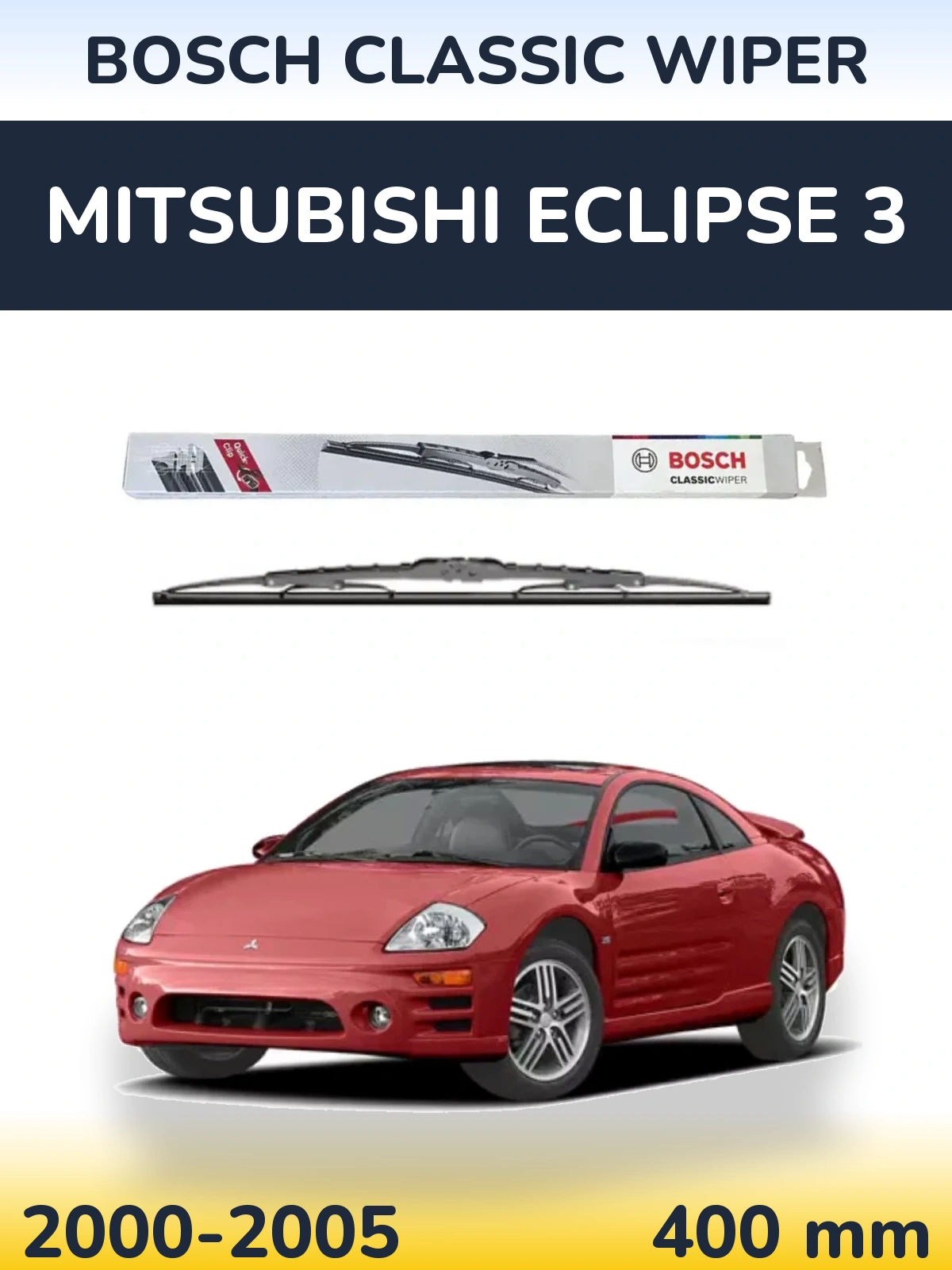 Tylna wycieraczka BOSCH Classic Wiper 400 mm do Mitsubishi Eclipse 3 2000-2005