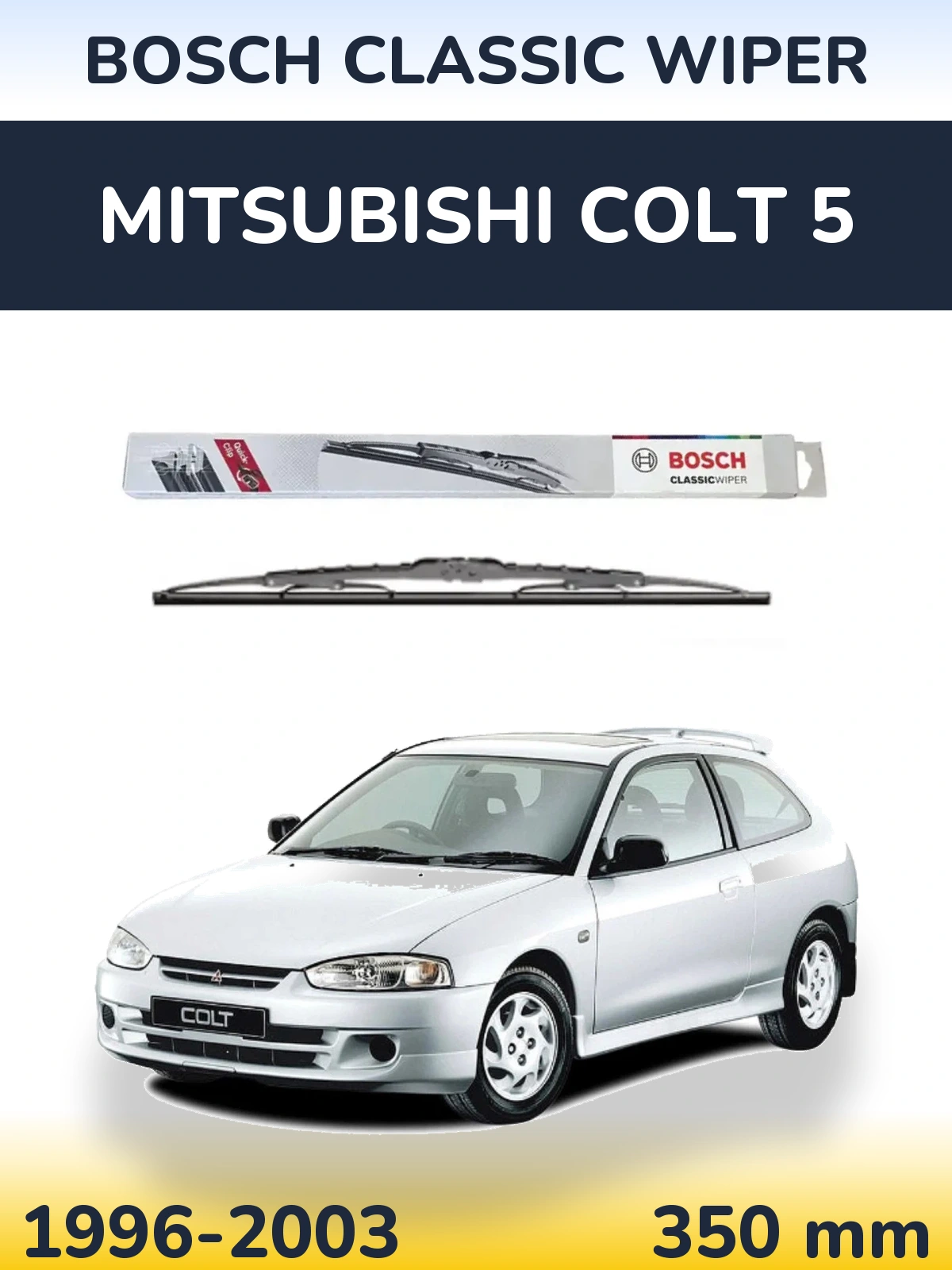 Tylna wycieraczka BOSCH Classic Wiper 340 mm do Mitsubishi Colt 5 1996-2003