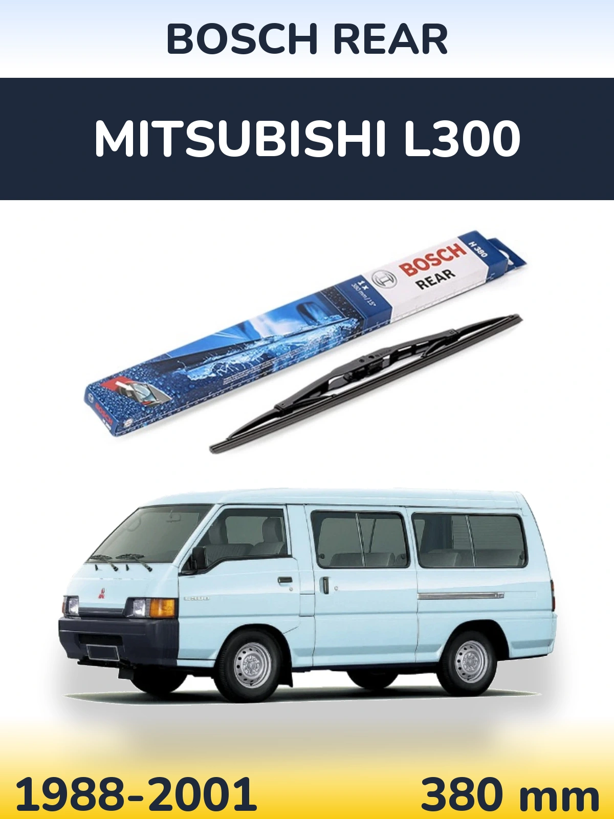 Tylna wycieraczka BOSCH Rear 380 mm do Mitsubishi L300 1988-2001