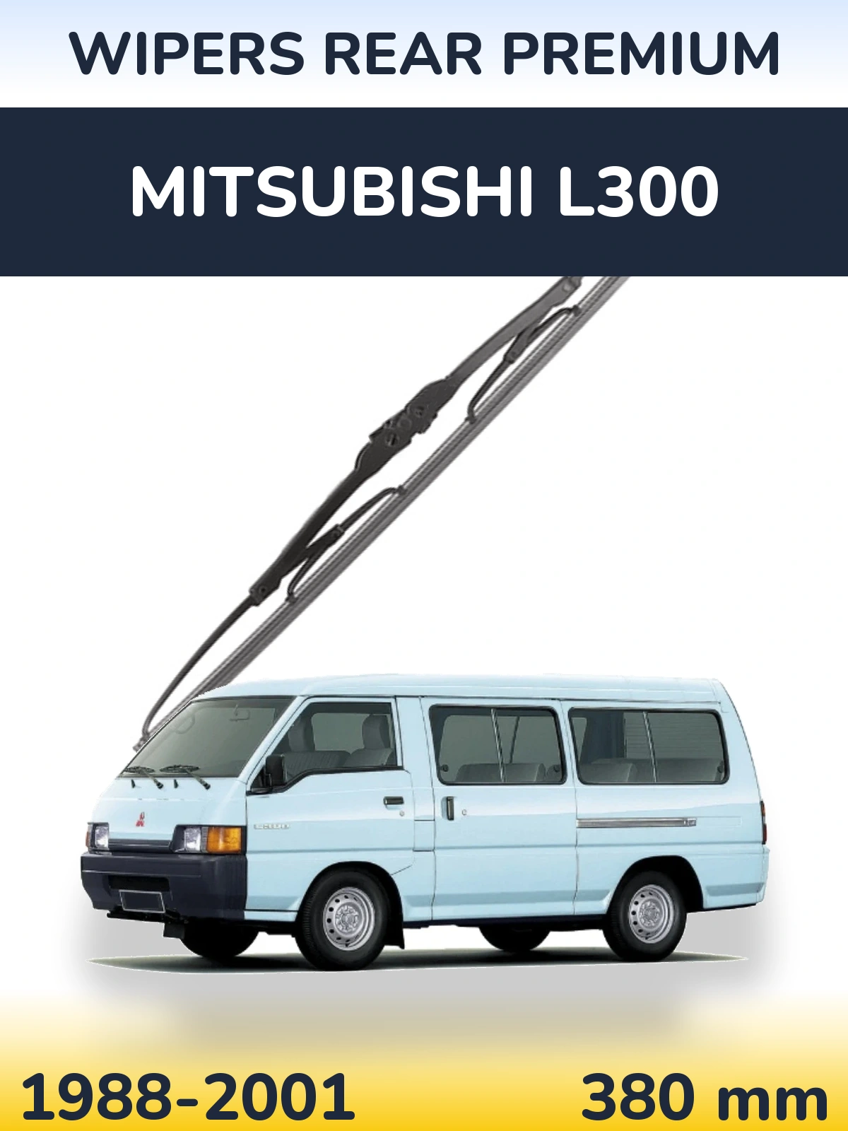 Rear wiper blade WIPERS REAR PREMIUM 380 mm for Mitsubishi L300 1988-2001