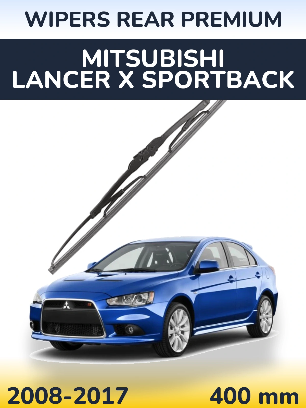 Rear wiper blade WIPERS REAR PREMIUM 400 mm for Mitsubishi Lancer X Sportback 2008-2017