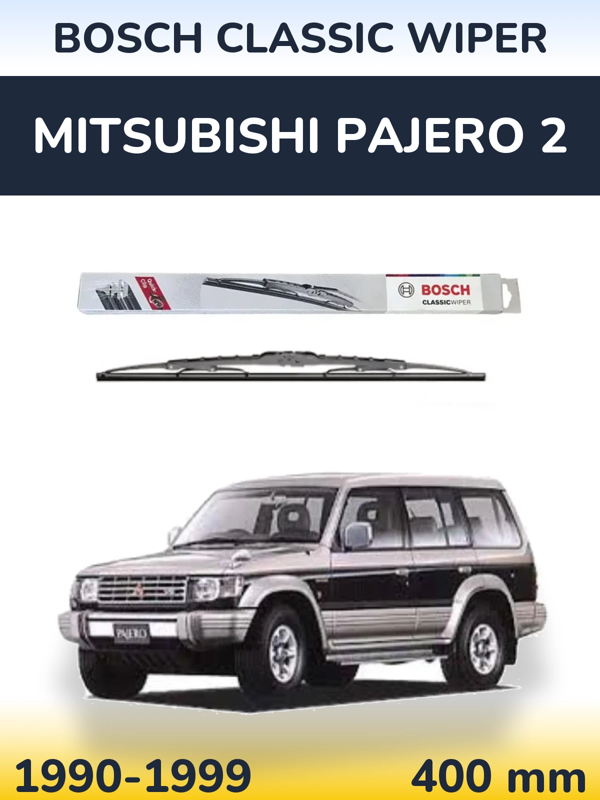 Tylna wycieraczka BOSCH Classic Wiper 400 mm do Mitsubishi Pajero 2 1990-1999