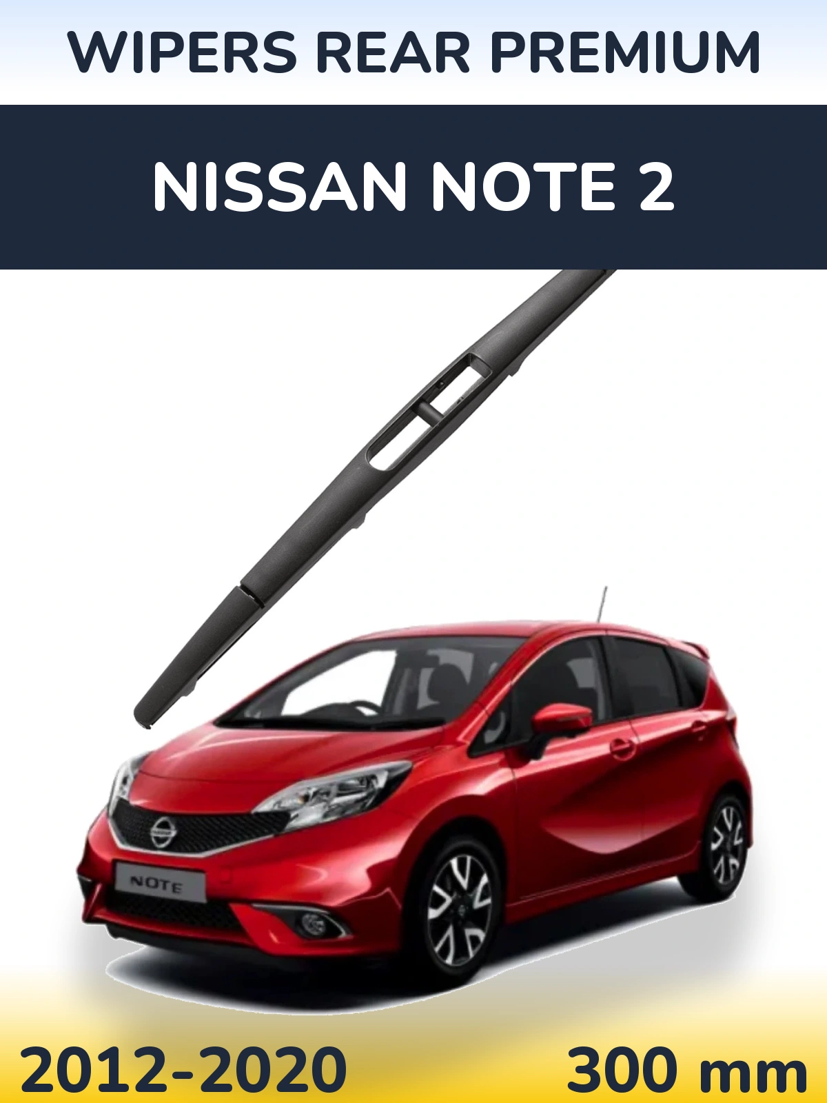 Tylna wycieraczka WIPERS REAR PREMIUM 300 mm do Nissan Note 2 2012-2020
