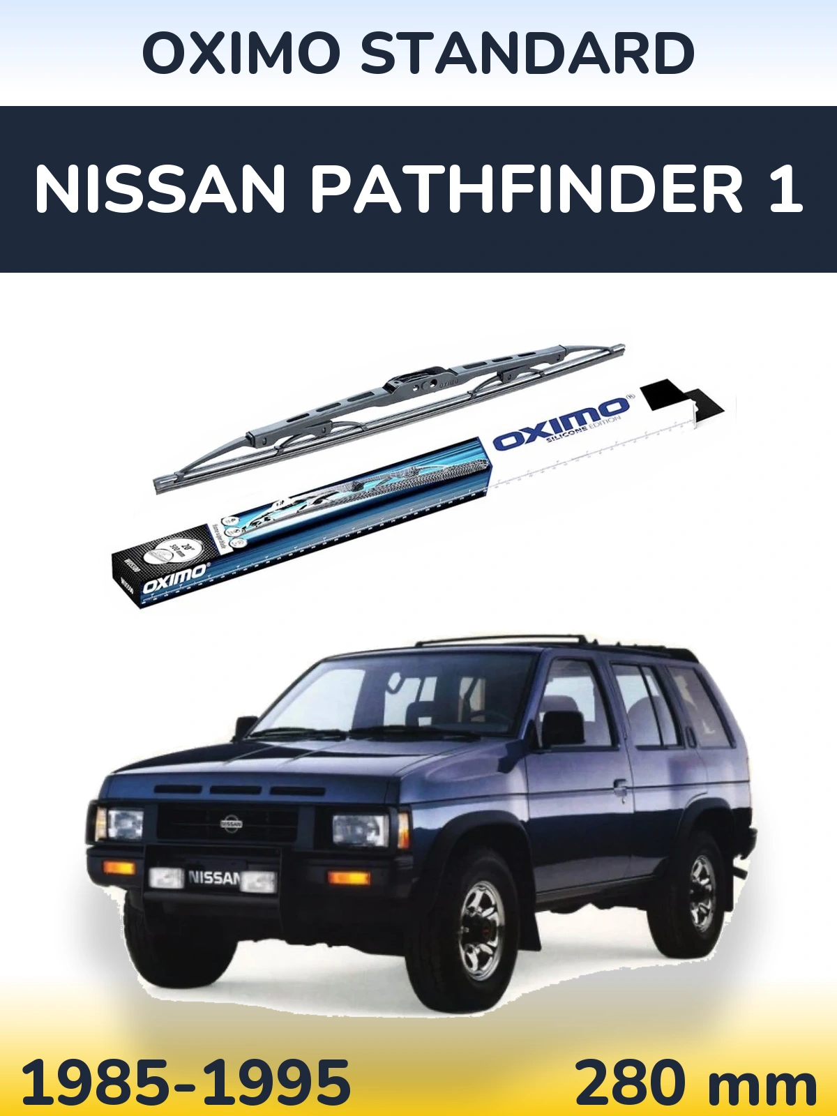 Rear wiper blade Oximo Standard 275 mm for Nissan Pathfinder 1 1985-1995
