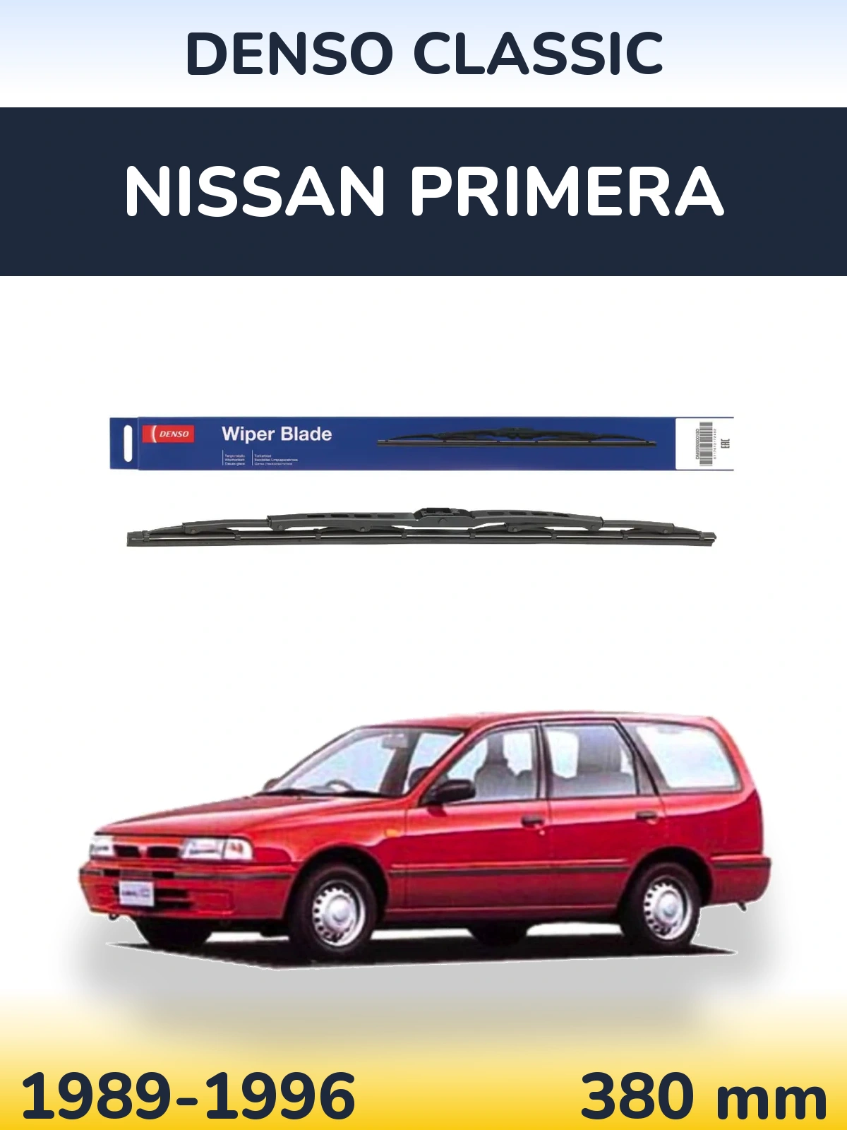 Задний дворник Denso Classic 380 мм для Nissan Primera 1989-1996