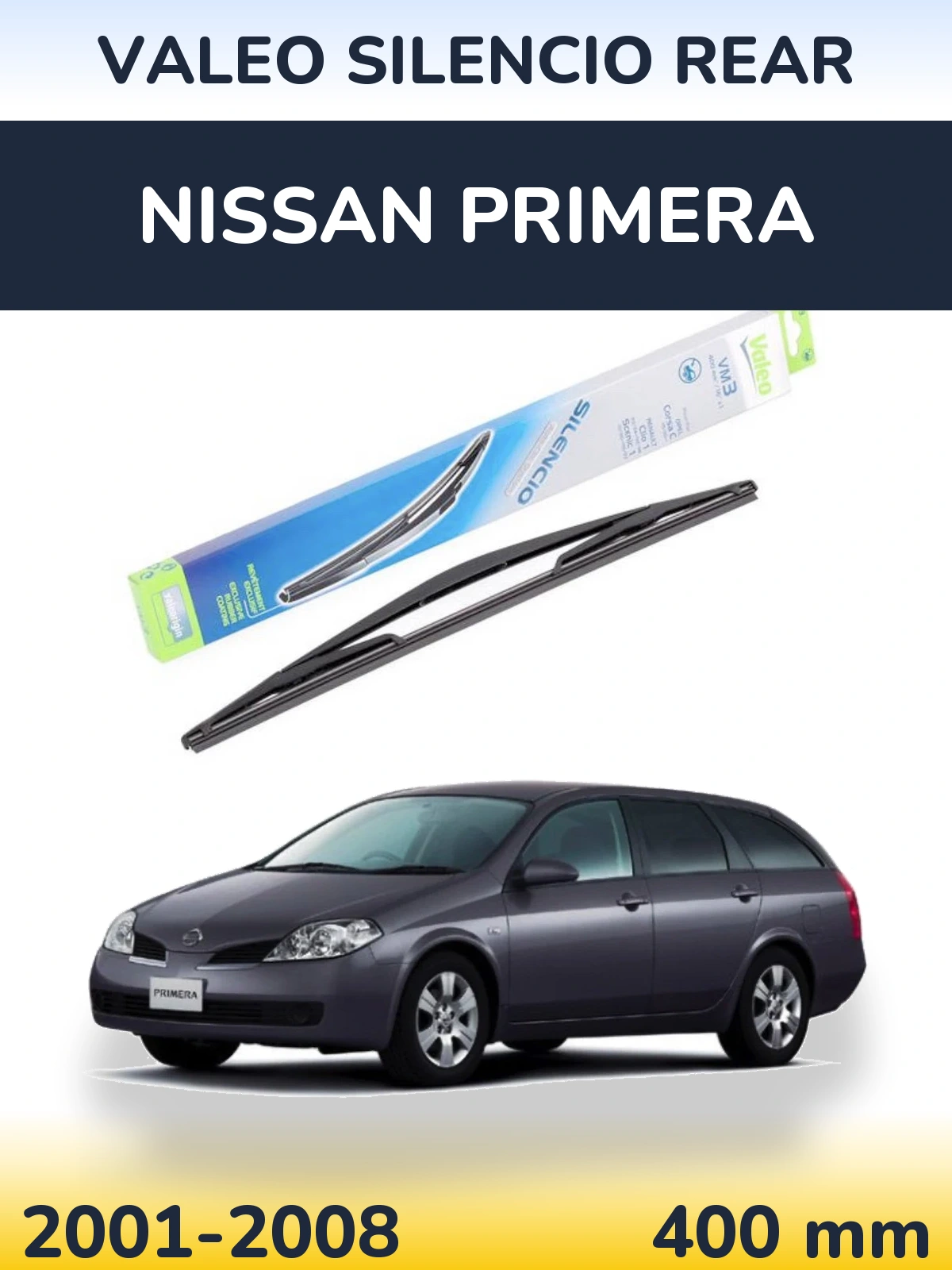 Задня щітка Valeo Silencio Rear 400 мм для Nissan Primera 2001-2008