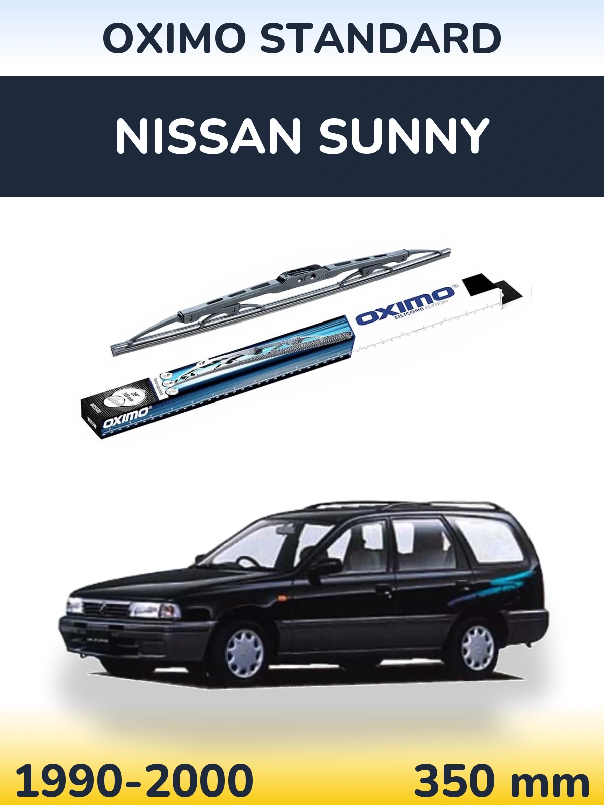 Tylna wycieraczka Oximo Standard 350 mm do Nissan Sunny 1990-2000