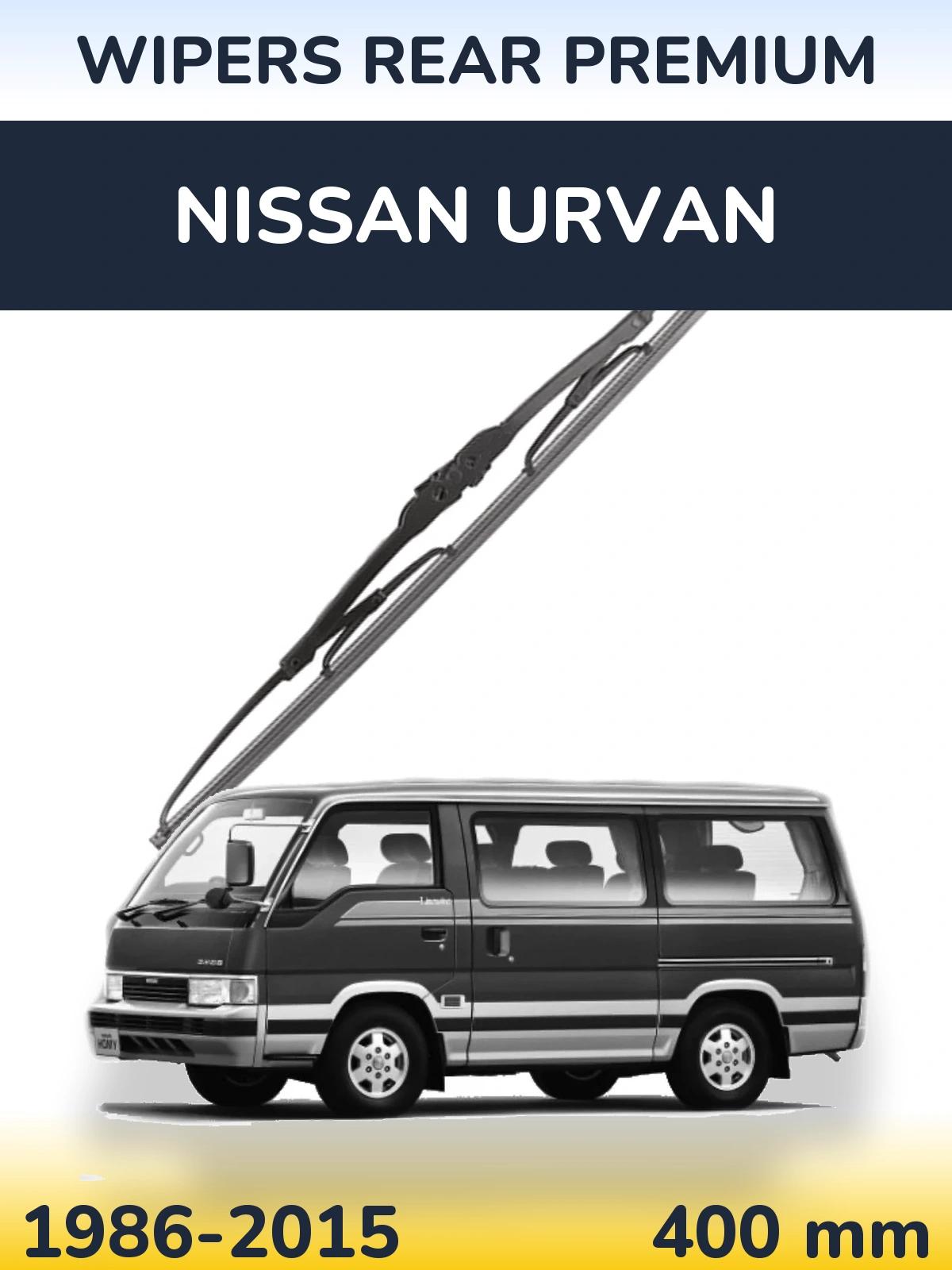 Rear wiper blade WIPERS REAR PREMIUM 400 mm for Nissan Urvan 1986-2015