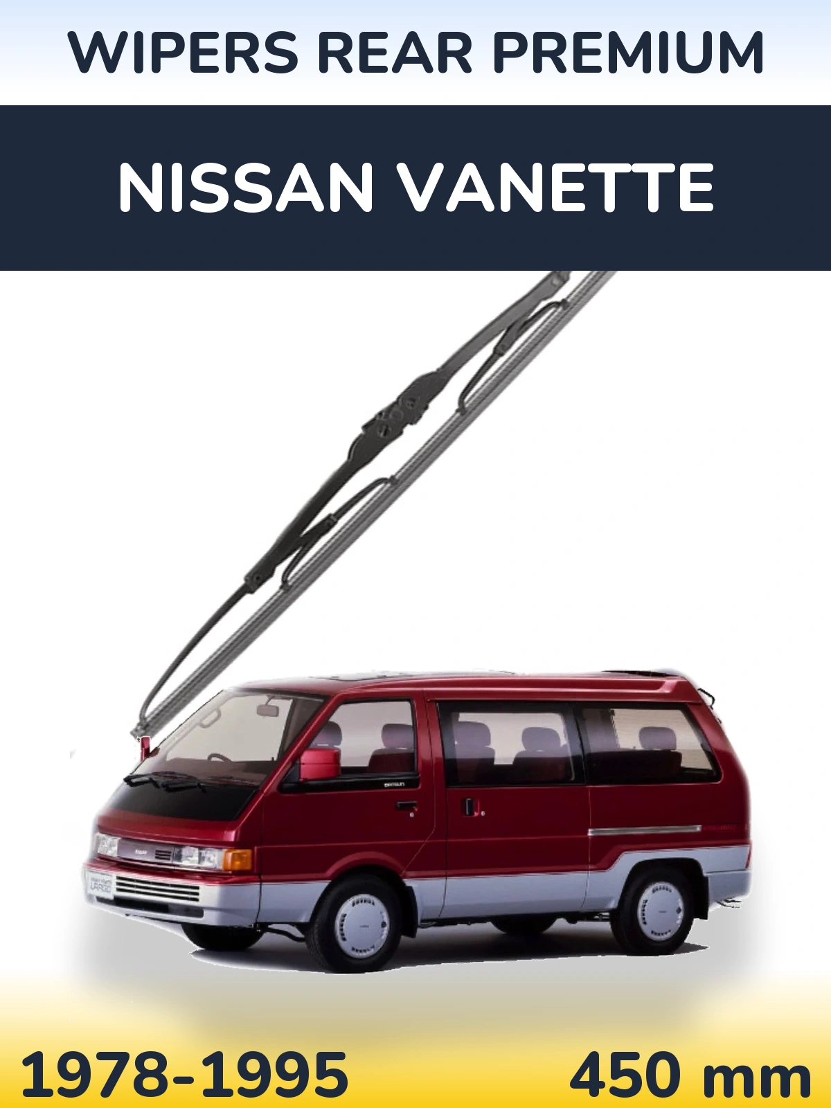 Tylna wycieraczka WIPERS REAR PREMIUM 450 mm do Nissan Vanette 1978-1995
