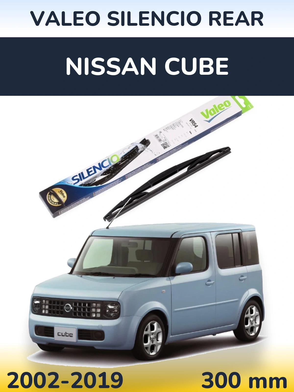 Задня щітка Valeo Silencio Rear 300 мм для Nissan Cube 2002-2019