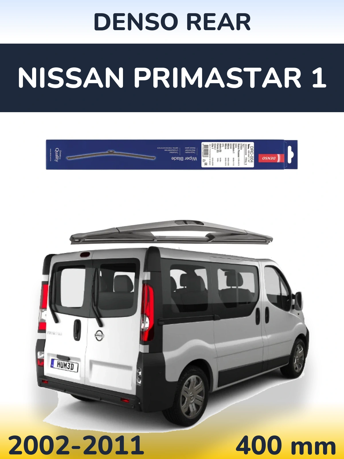 Tylna wycieraczka Denso Rear 400 mm do Nissan Primastar 1 2002-2011