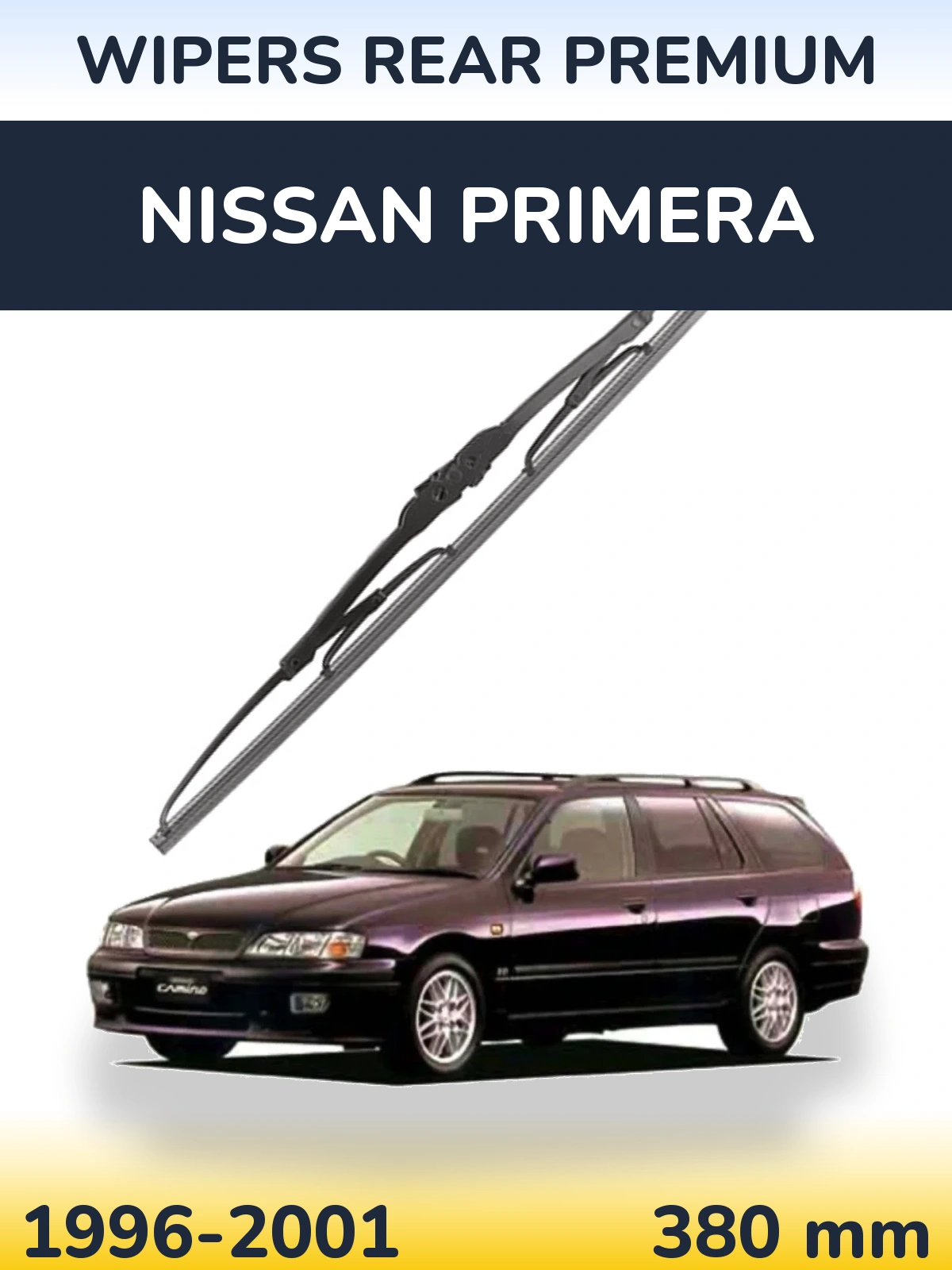 Задний дворник WIPERS REAR PREMIUM 380 мм для Nissan Primera 1996-2001