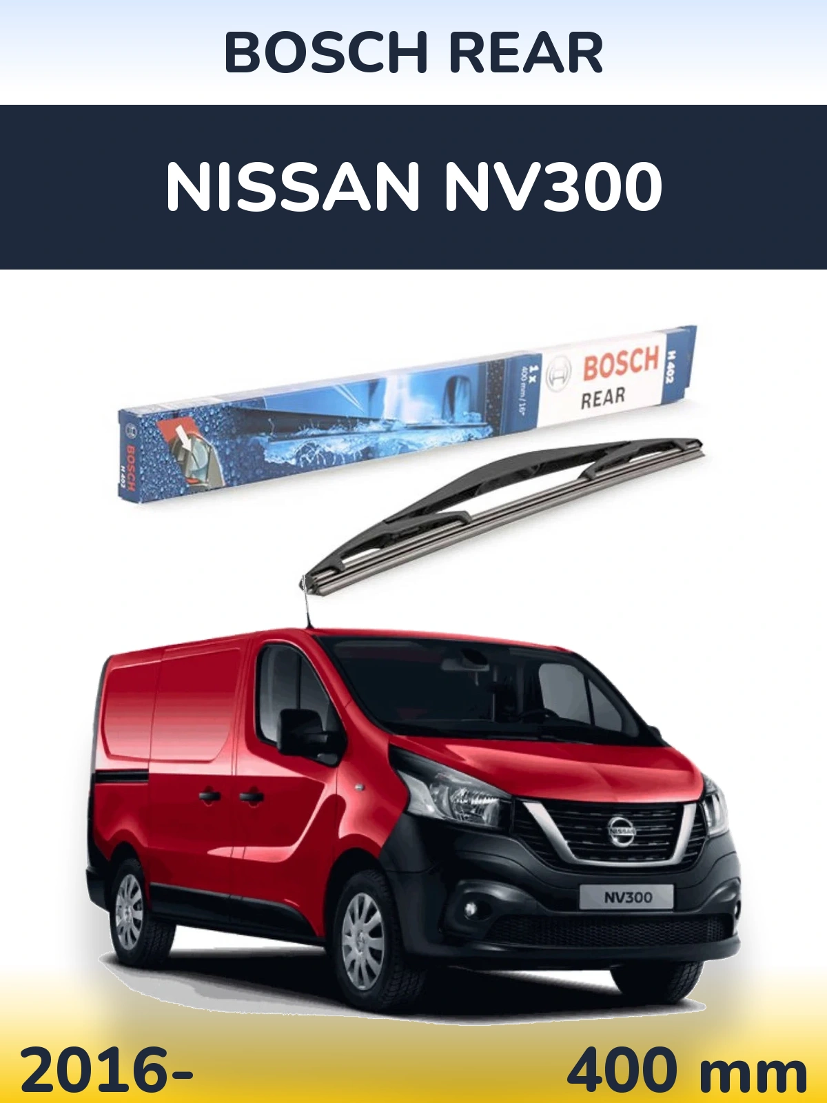 Tylna wycieraczka BOSCH Rear 400 mm do Nissan NV300 2016-2026