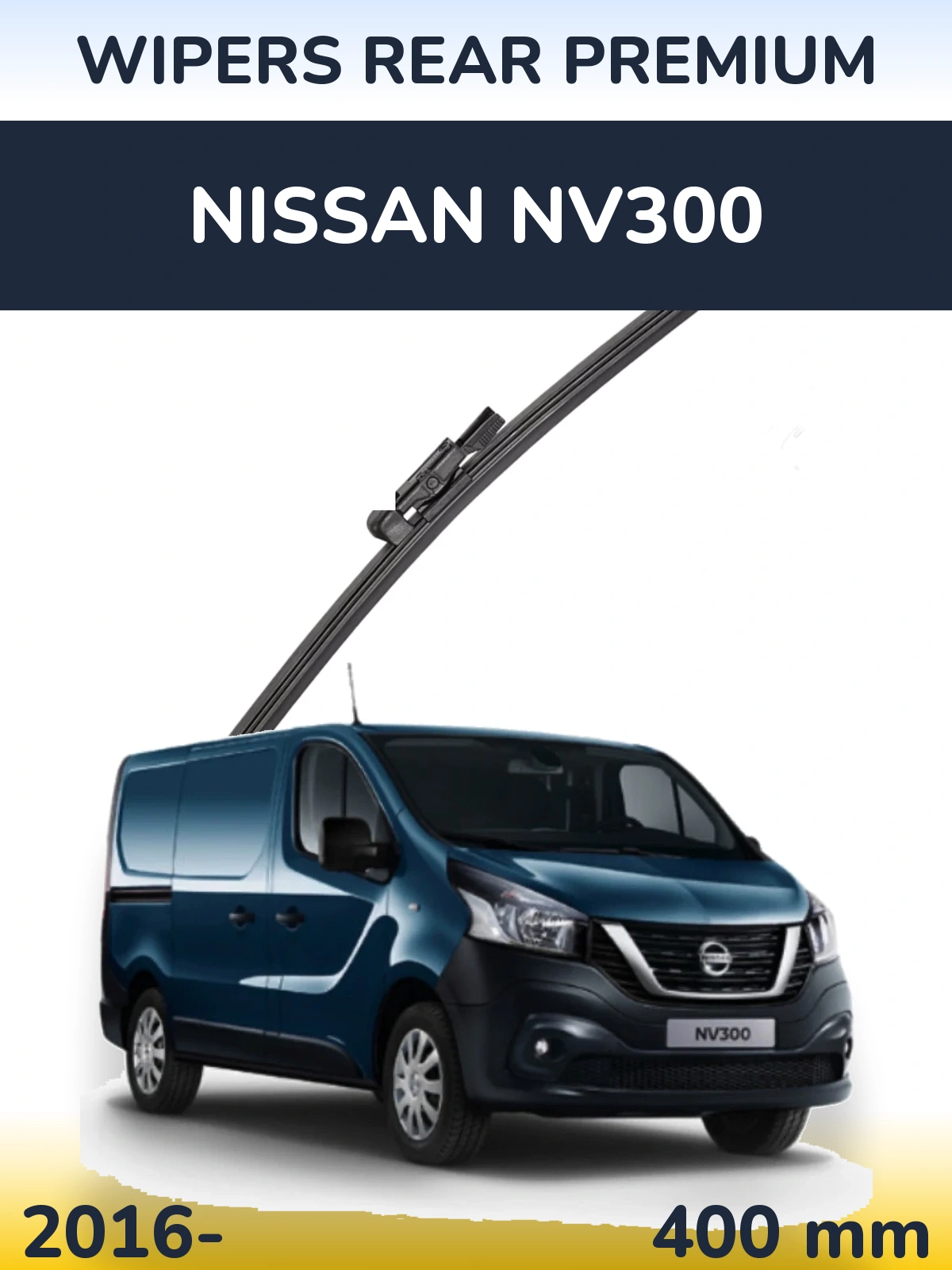 Rear wiper blade WIPERS REAR PREMIUM 400 mm for Nissan NV300 2016-2026