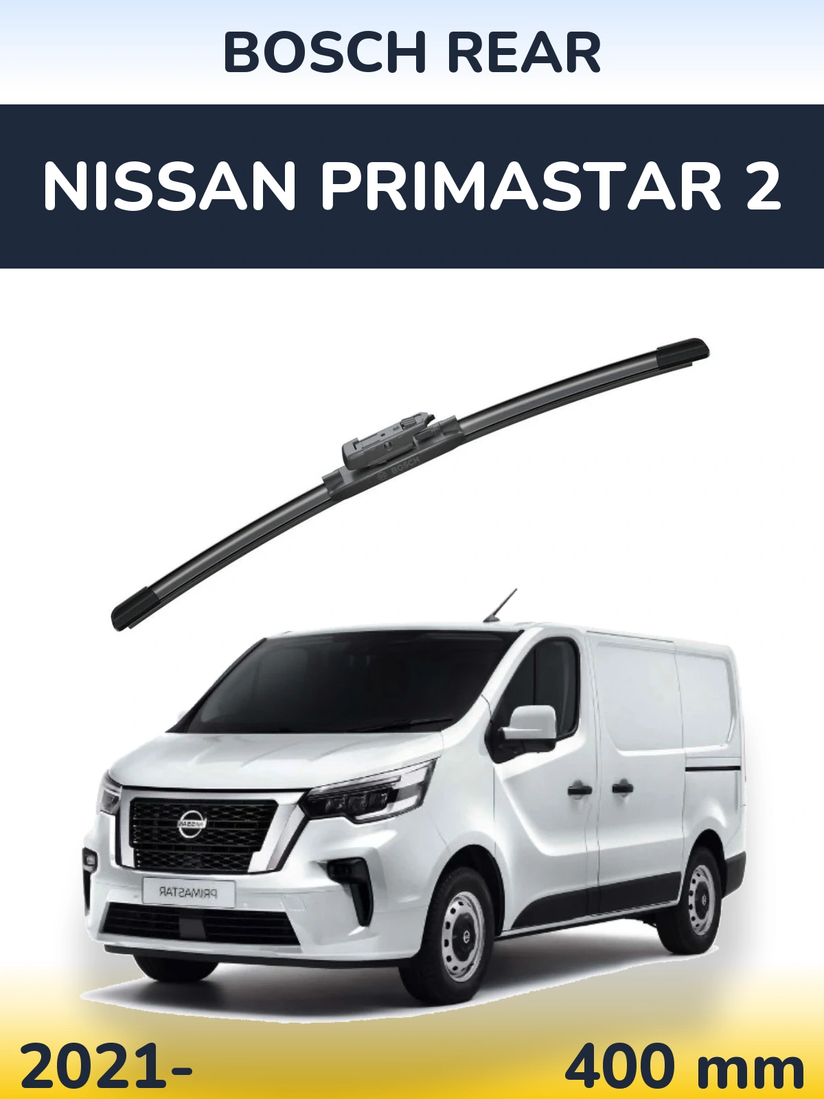 Tylna wycieraczka BOSCH Rear 400 mm do Nissan Primastar 2 2021-2026