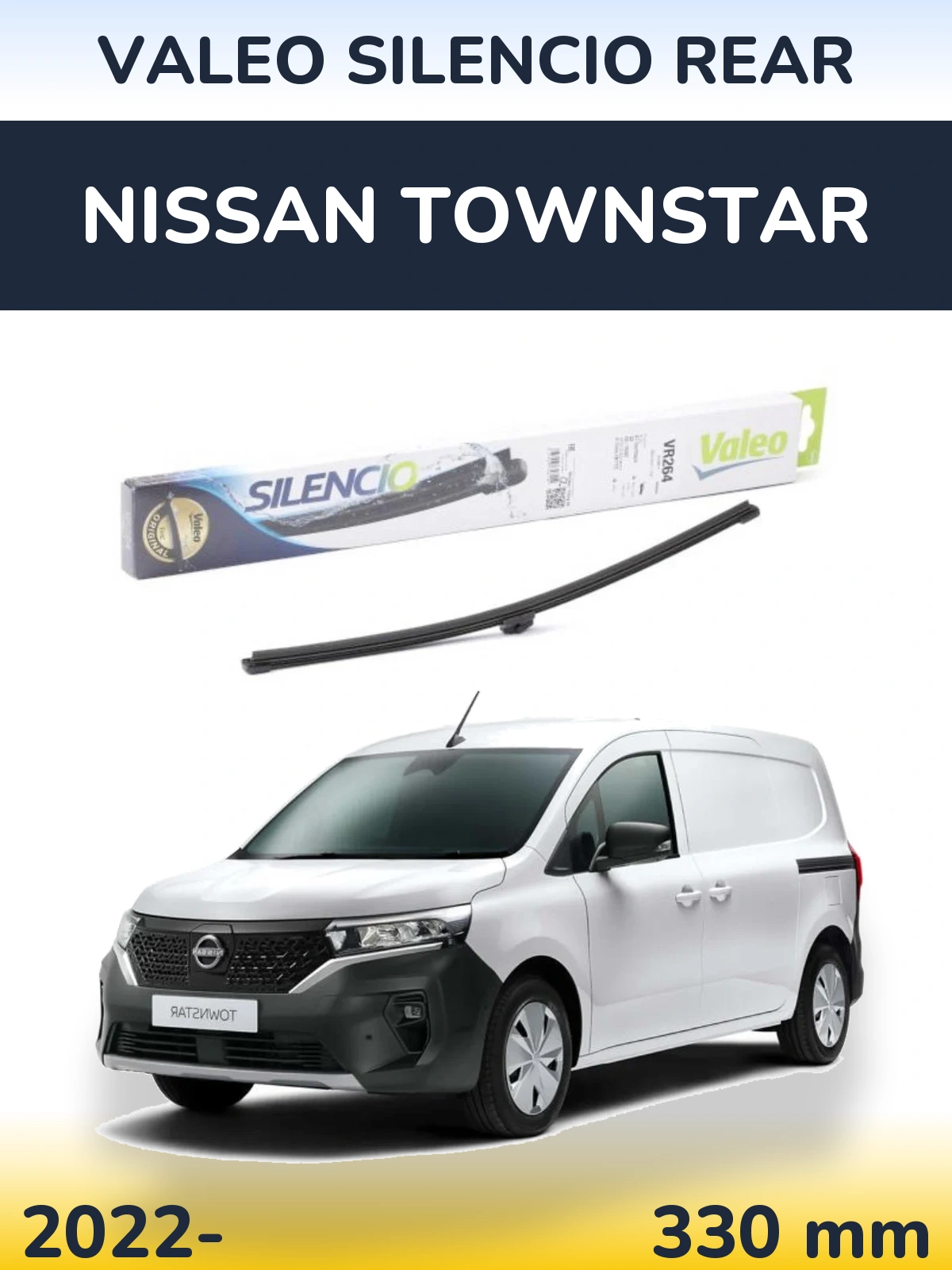 Задний дворник Valeo Silencio Rear 320 мм для Nissan Townstar 2022-2026