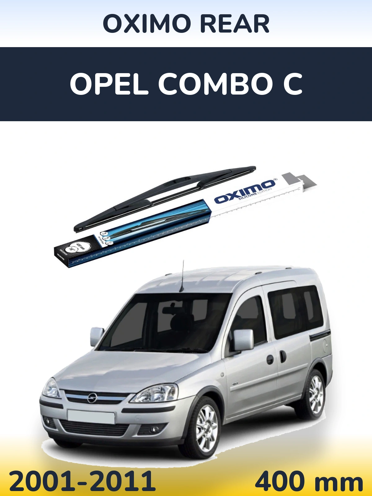Задний дворник Oximo Rear 400 мм для Opel Combo C 2001-2011