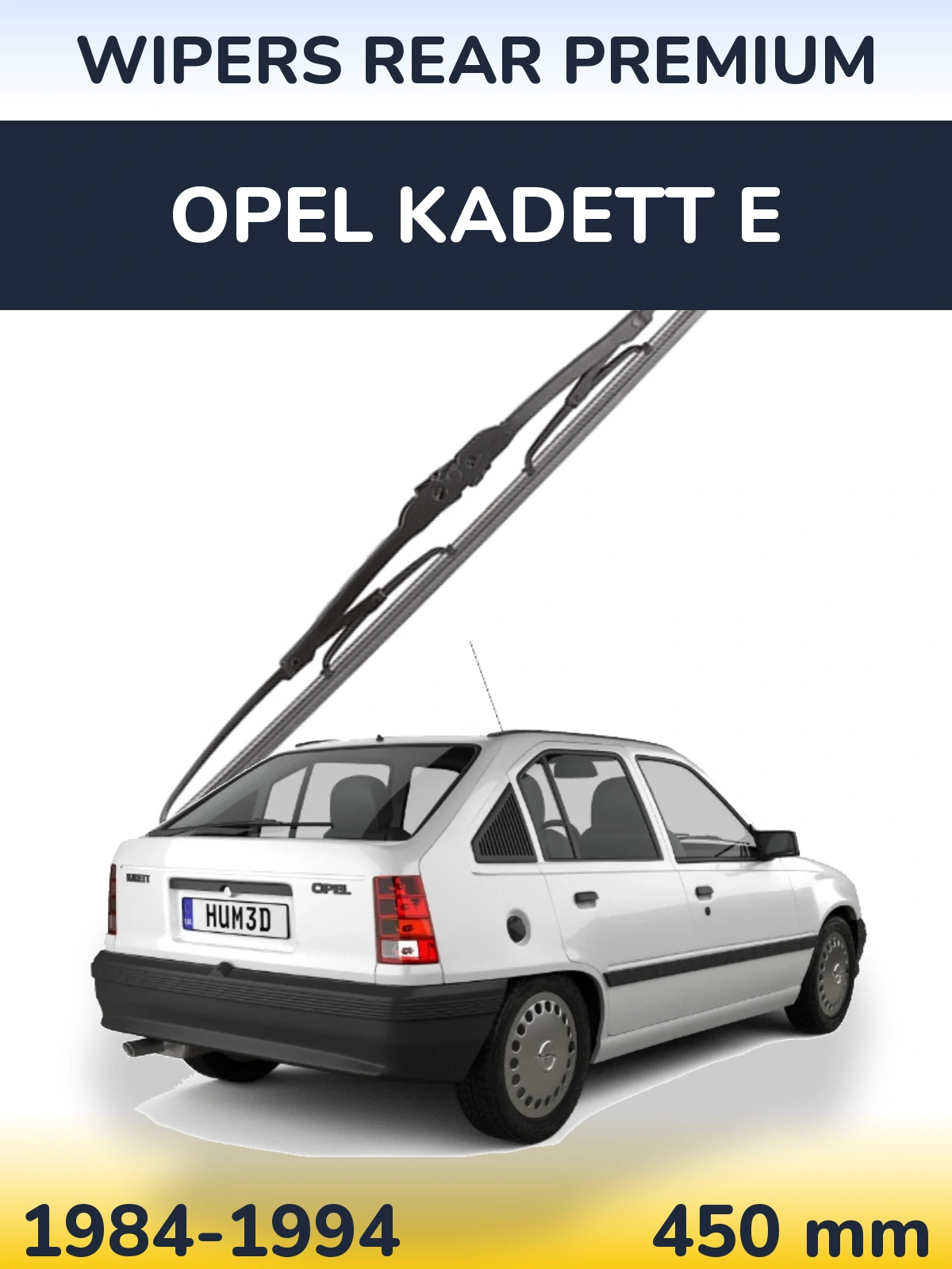Задня щітка WIPERS REAR PREMIUM 450 мм для Opel Kadett E 1984-1994