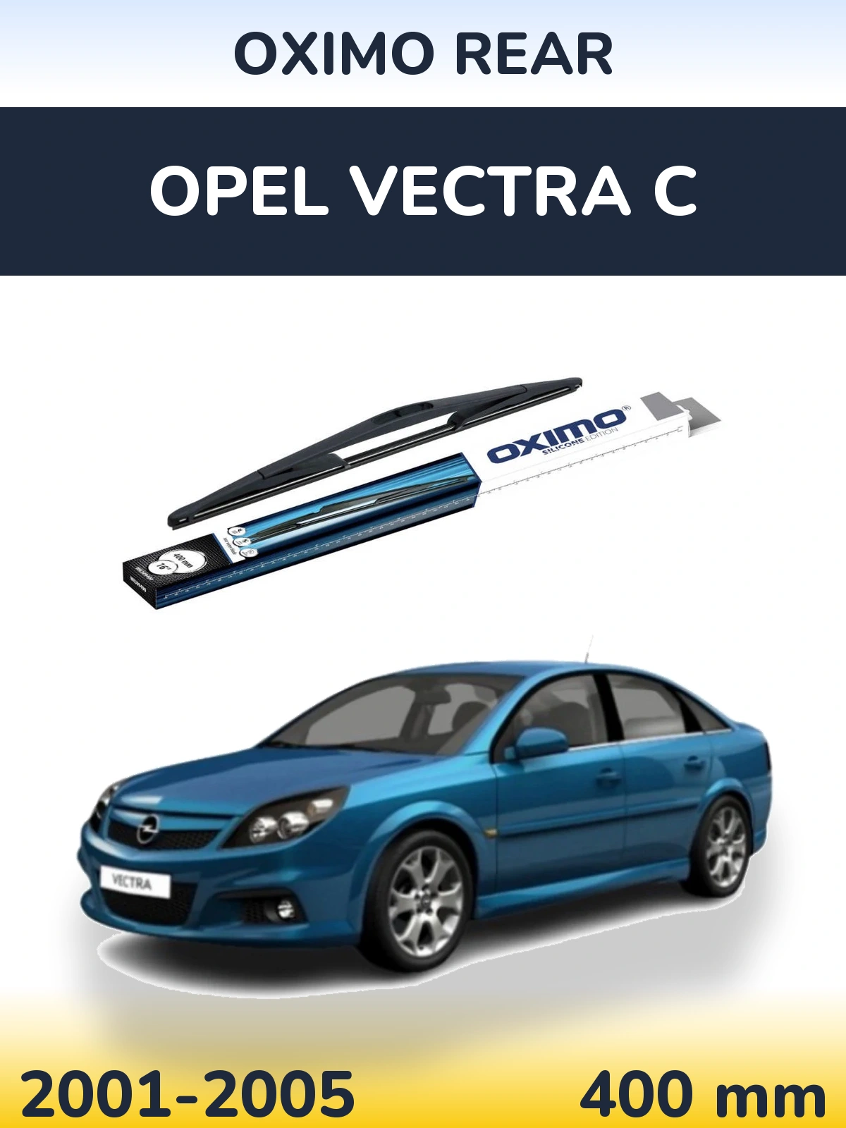 Rear wiper blade Oximo Rear 400 mm for Opel Vectra C 2001-2005