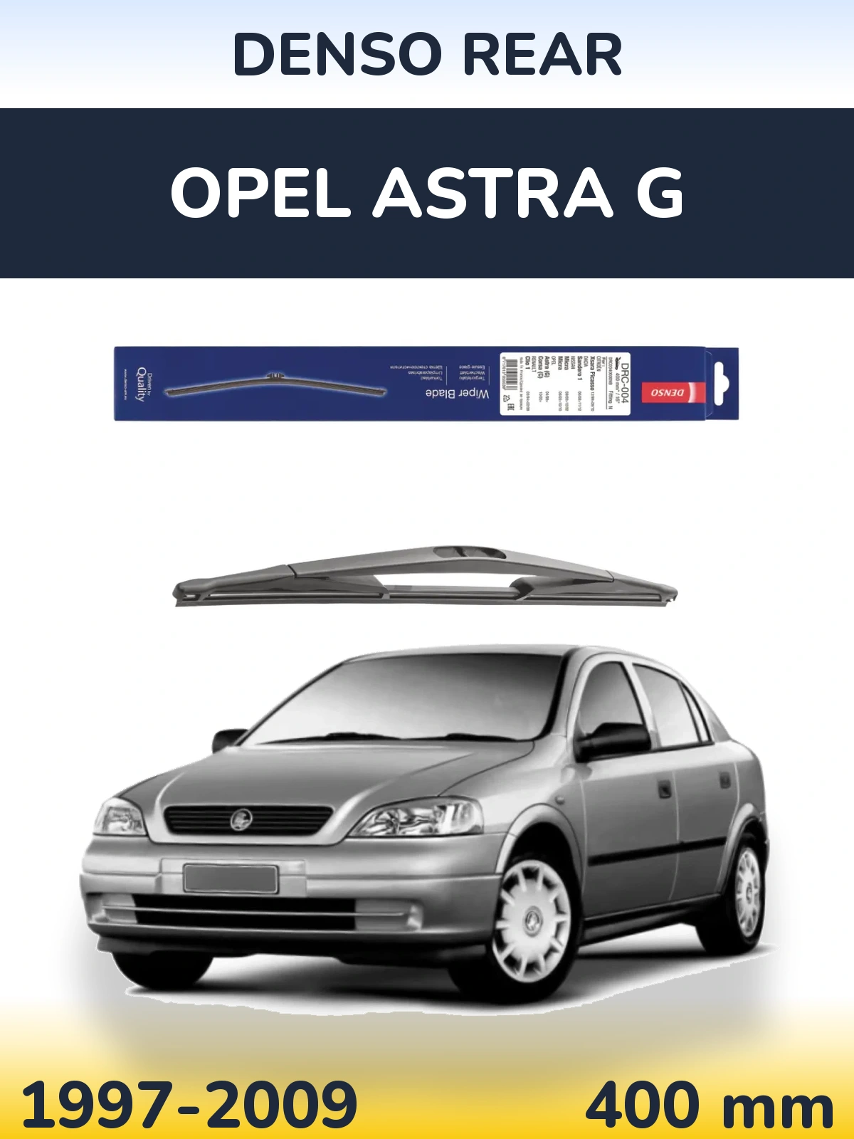 Rear wiper blade Denso Rear 400 mm for Opel Astra G 1997-2009