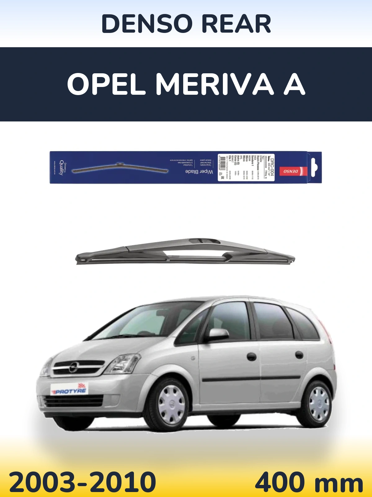 Tylna wycieraczka Denso Rear 400 mm do Opel Meriva A 2003-2010