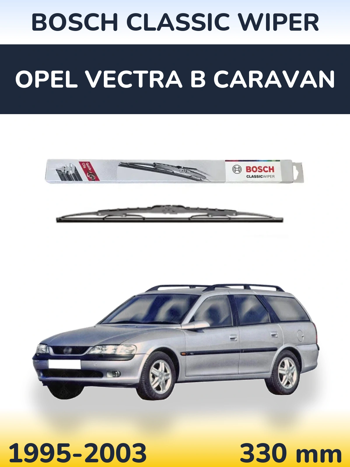 Tylna wycieraczka BOSCH Classic Wiper 340 mm do Opel Vectra B Caravan 1995-2003
