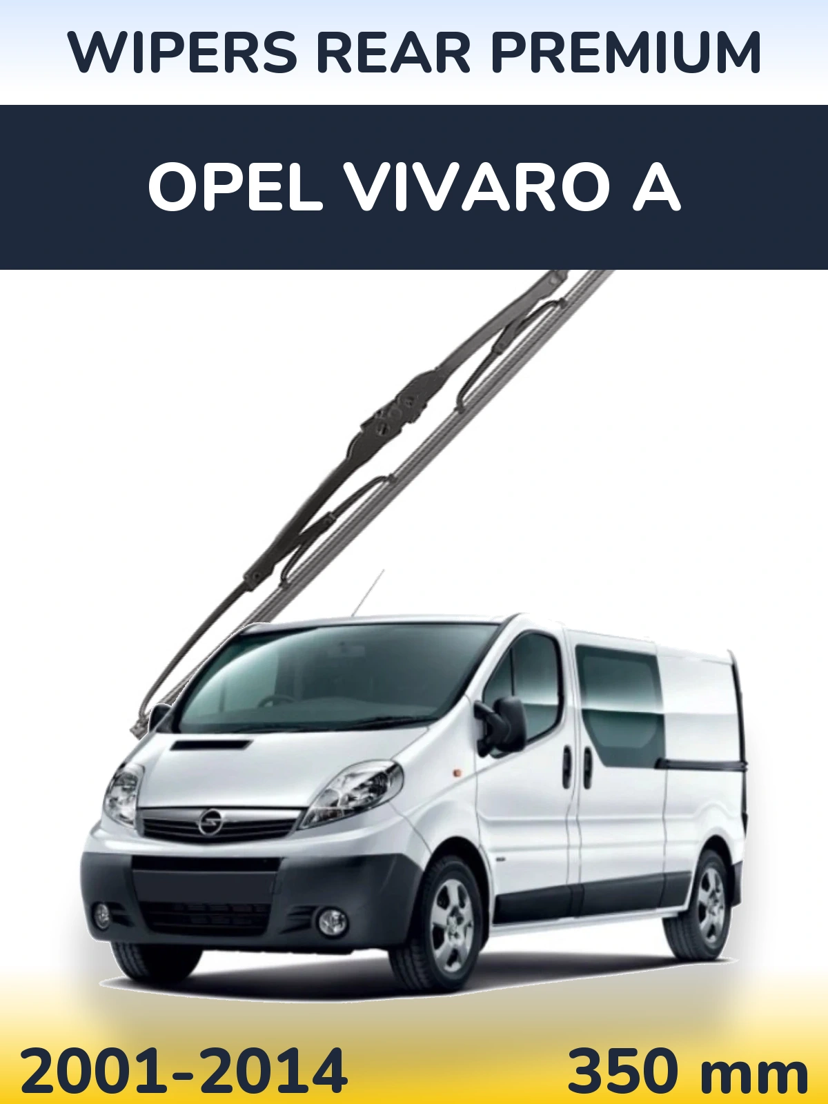 Rear wiper blade WIPERS REAR PREMIUM 350 mm for Opel Vivaro A 2001-2014