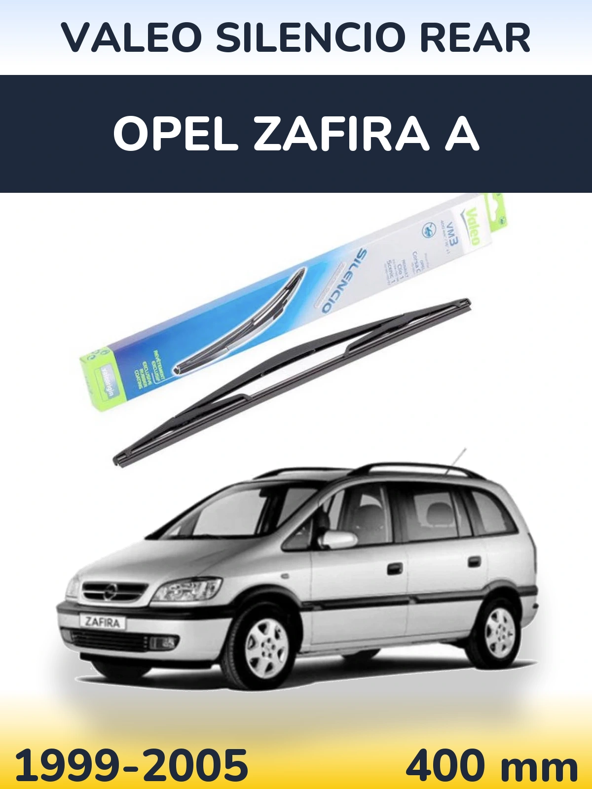 Задня щітка Valeo Silencio Rear 400 мм для Opel Zafira A 1999-2005