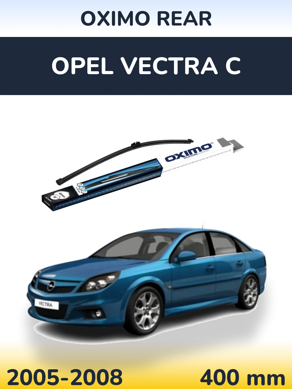 Rear wiper blade Oximo Rear 400 mm for Opel Vectra C 2005-2008