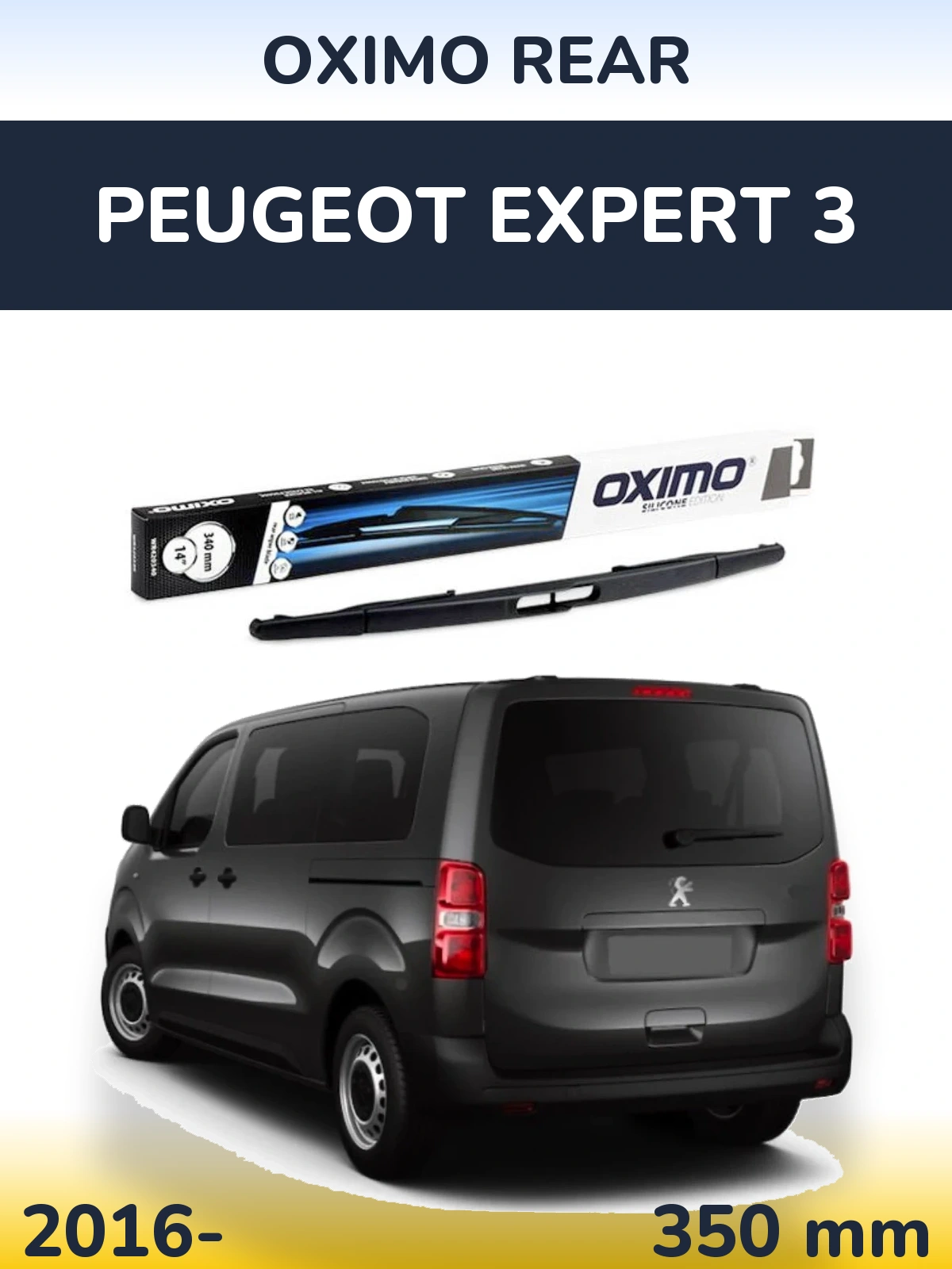 Rear wiper blade Oximo Rear 350 mm for Peugeot Expert 3 2016-2026