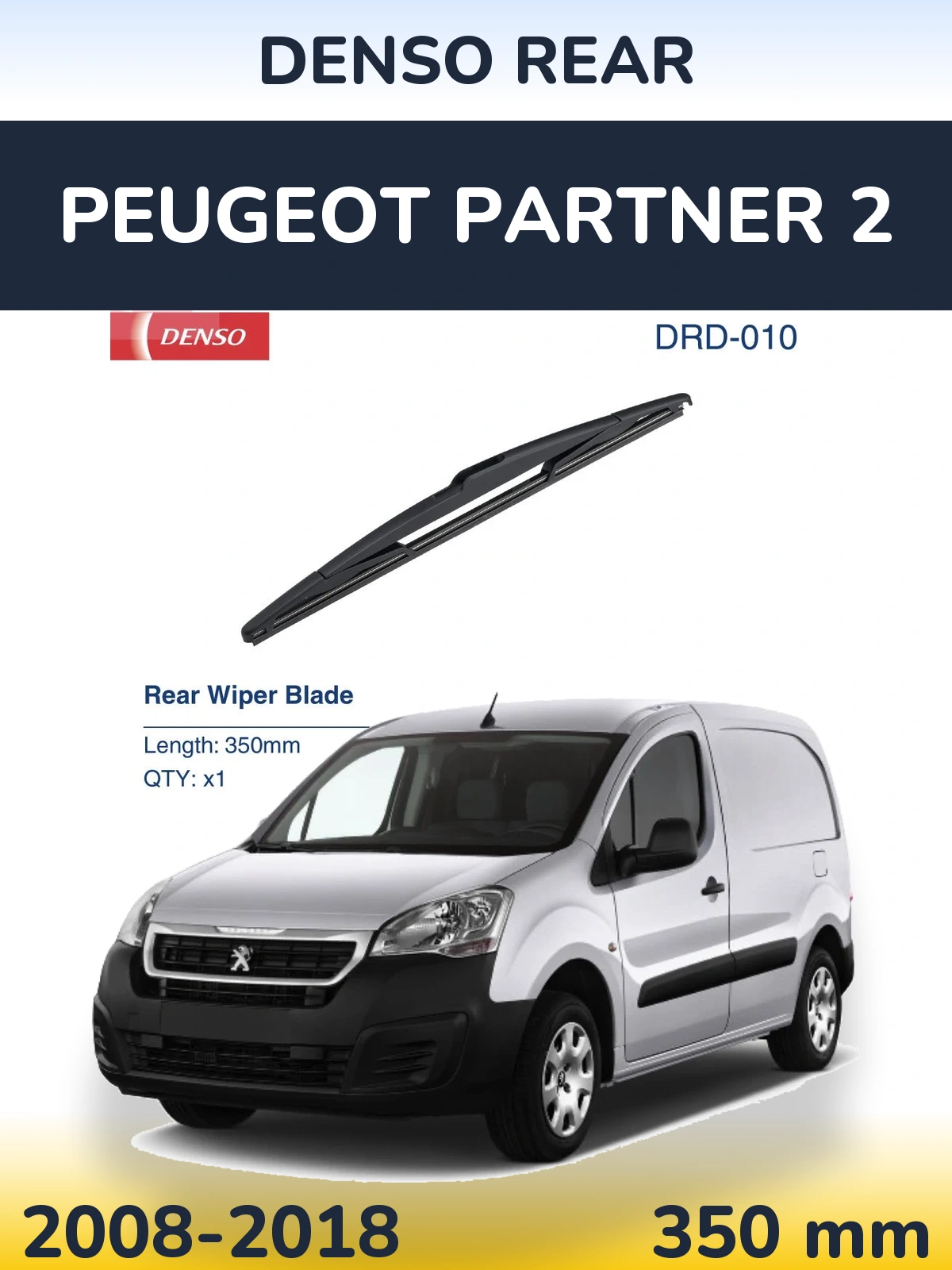 Задний дворник Denso Rear 350 мм для Peugeot Partner 2 2008-2018