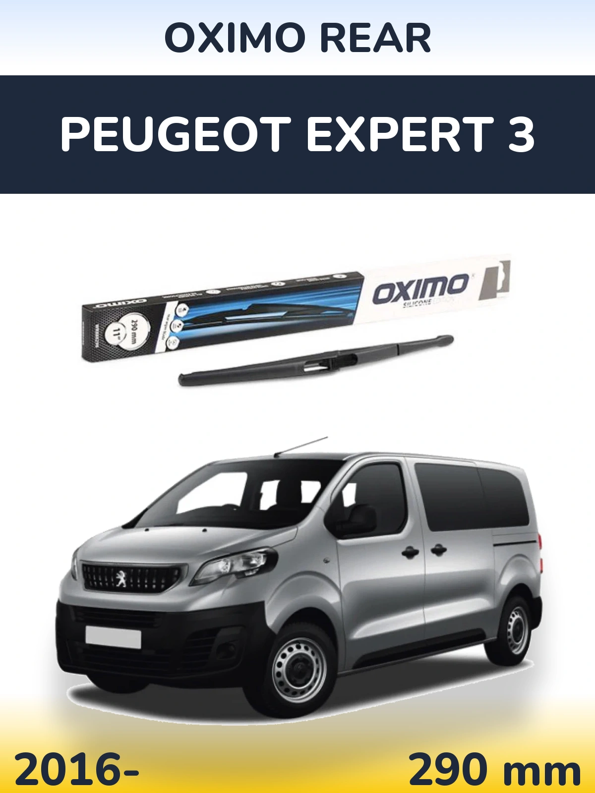 Rear wiper blade Oximo Rear 290 mm for Peugeot Expert 3 2016-2026