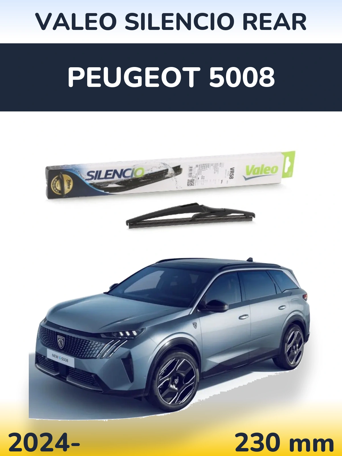 Tylna wycieraczka Valeo Silencio Rear 240 mm do Peugeot 5008 2024-2026