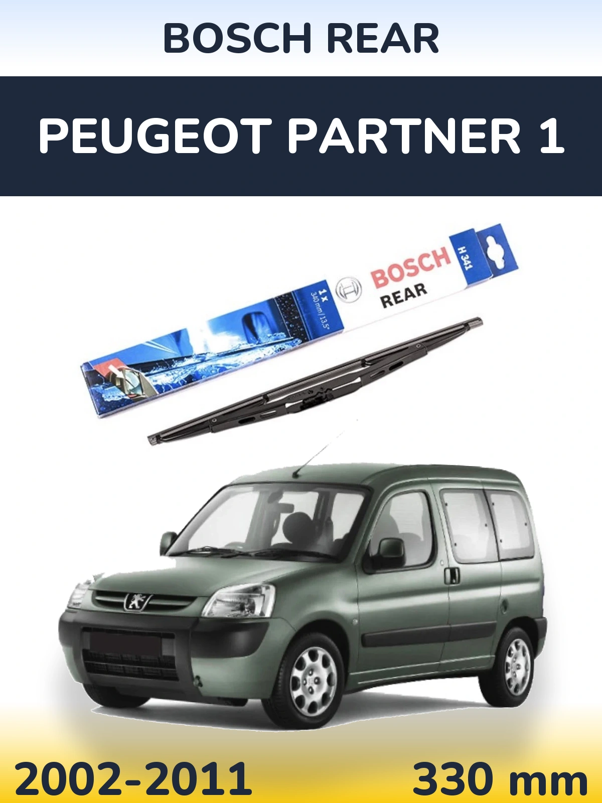 Tylna wycieraczka BOSCH Rear 340 mm do Peugeot Partner 1 2002-2011