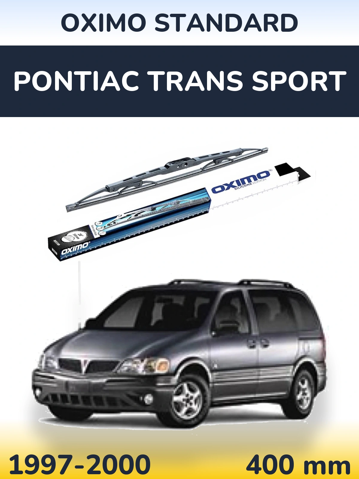Tylna wycieraczka Oximo Standard 400 mm do Pontiac Trans Sport 1997-2000