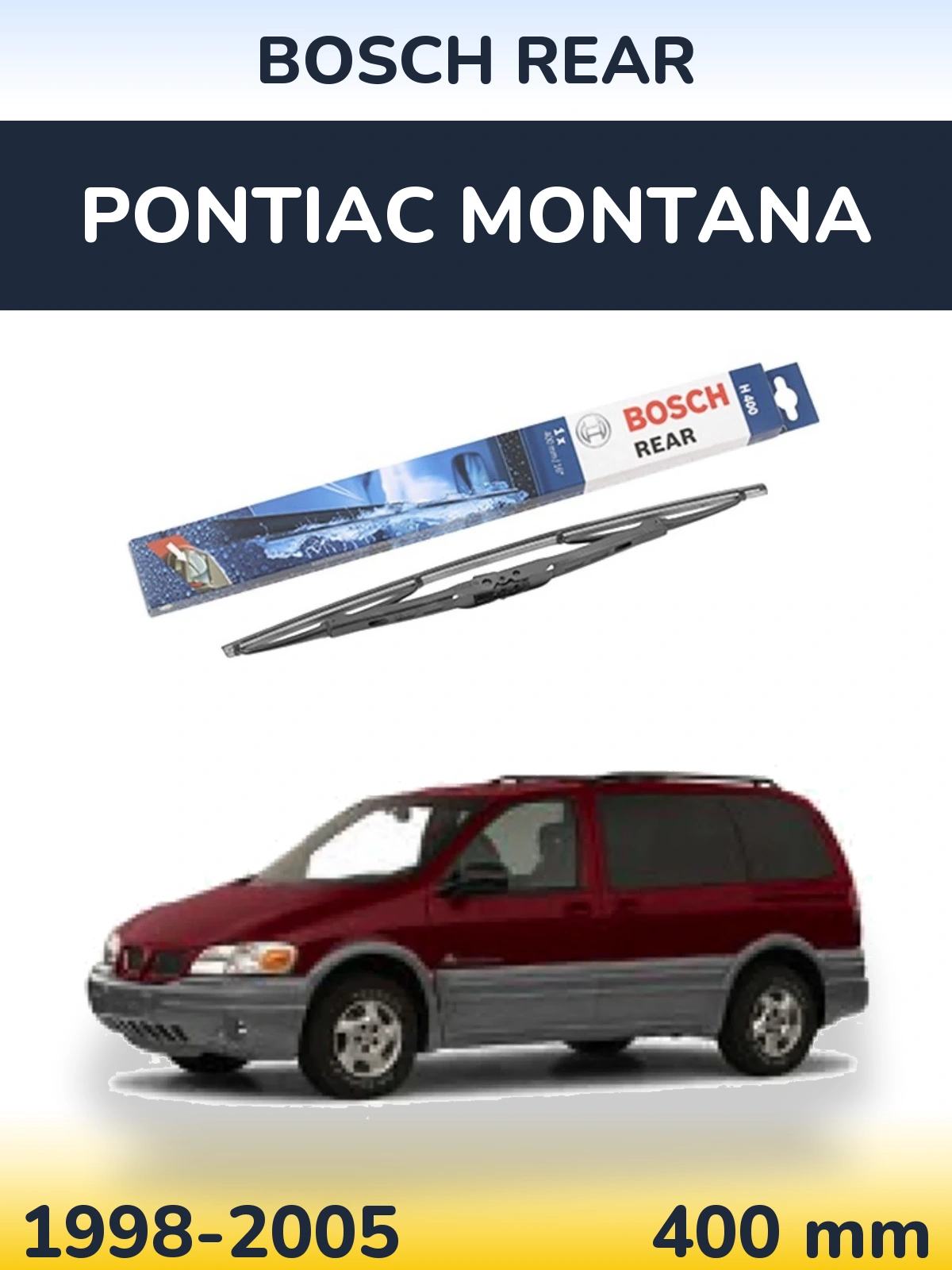 Задня щітка BOSCH Rear 400 мм для Pontiac Montana 1998-2005