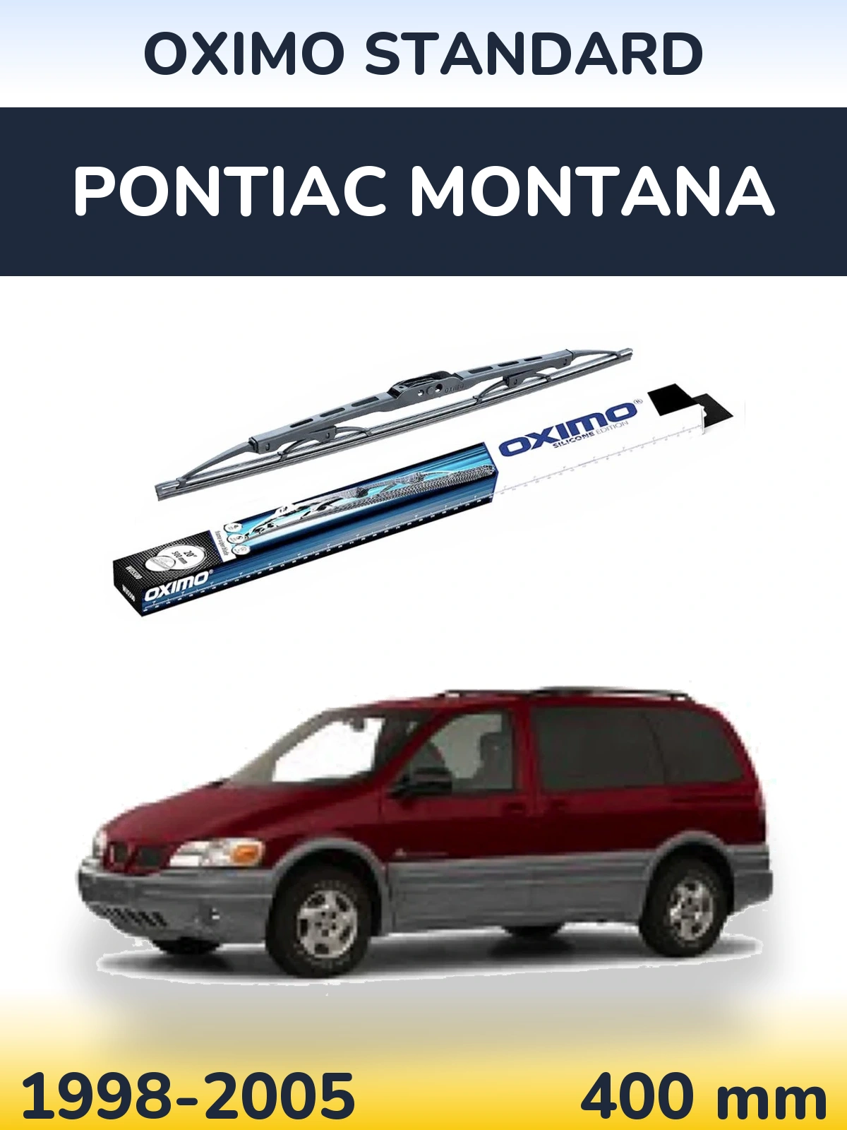 Задня щітка Oximo Standard 400 мм для Pontiac Montana 1998-2005