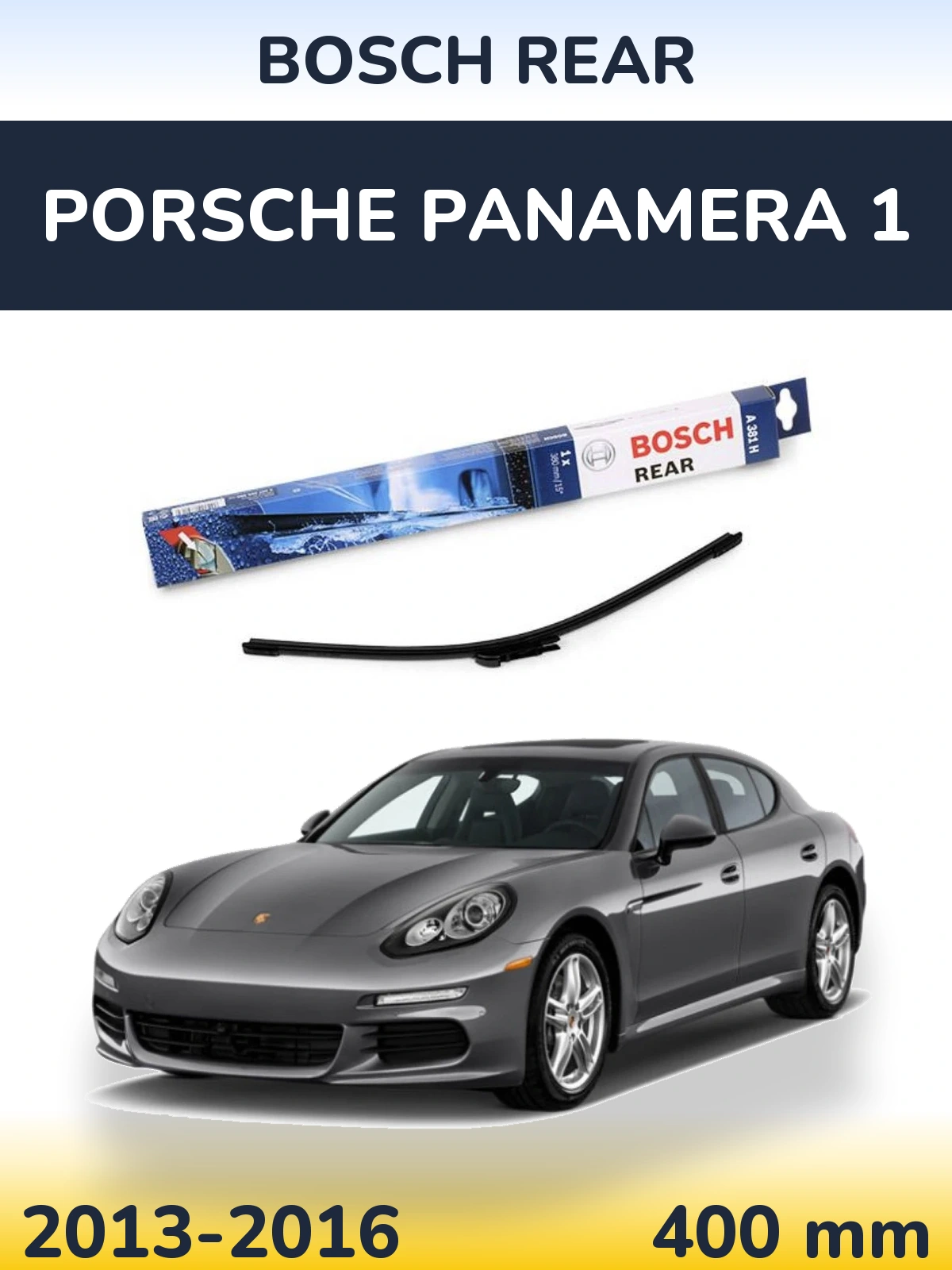 Задня щітка BOSCH Rear 380 мм для Porsche Panamera 1 2013-2016