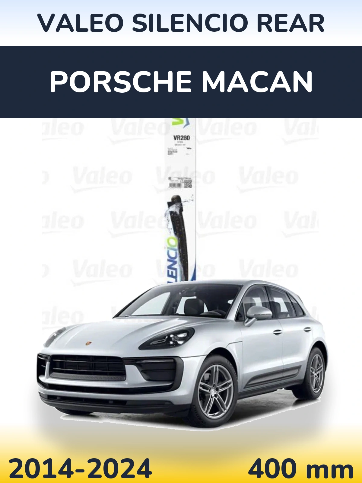 Задний дворник Valeo Silencio Rear 380 мм для Porsche Macan 2014-2024