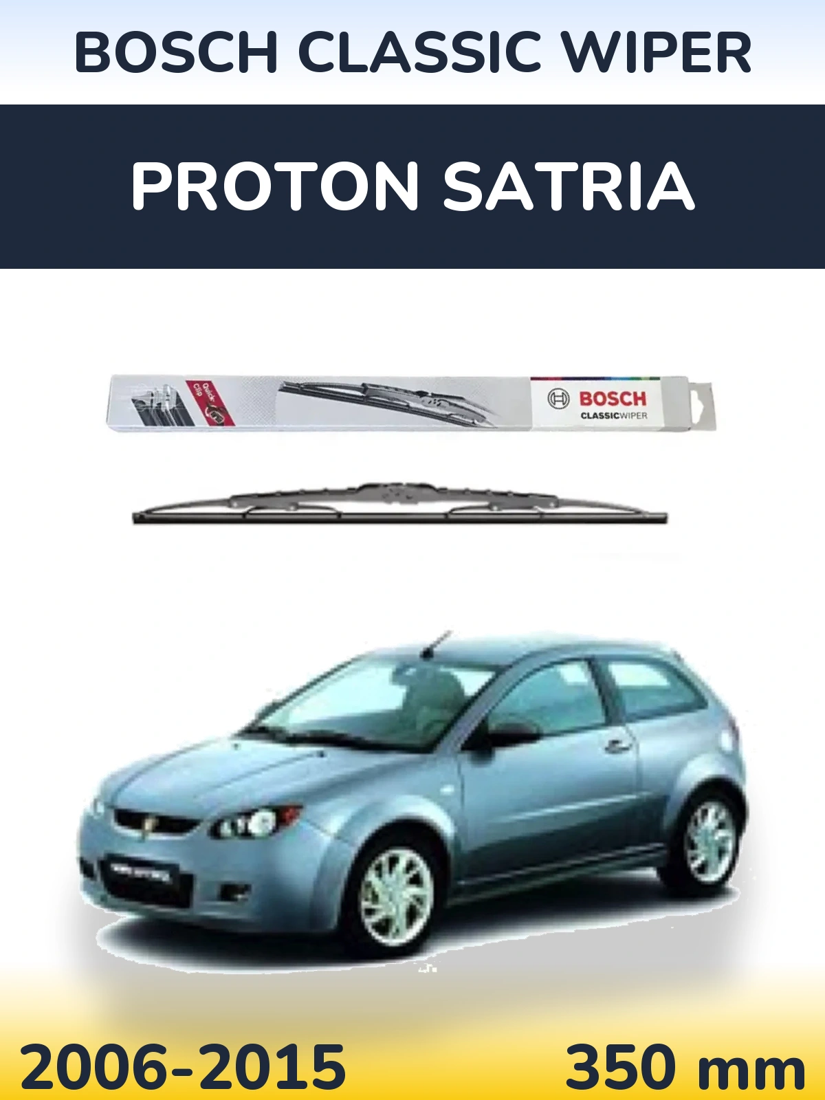 Tylna wycieraczka BOSCH Classic Wiper 340 mm do Proton Satria 2006-2015