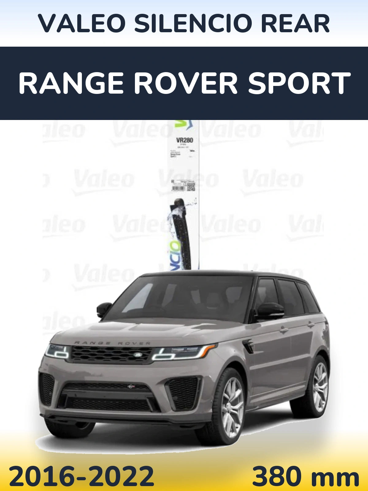 Задня щітка Valeo Silencio Rear 380 мм для Range Rover Sport 2016-2022