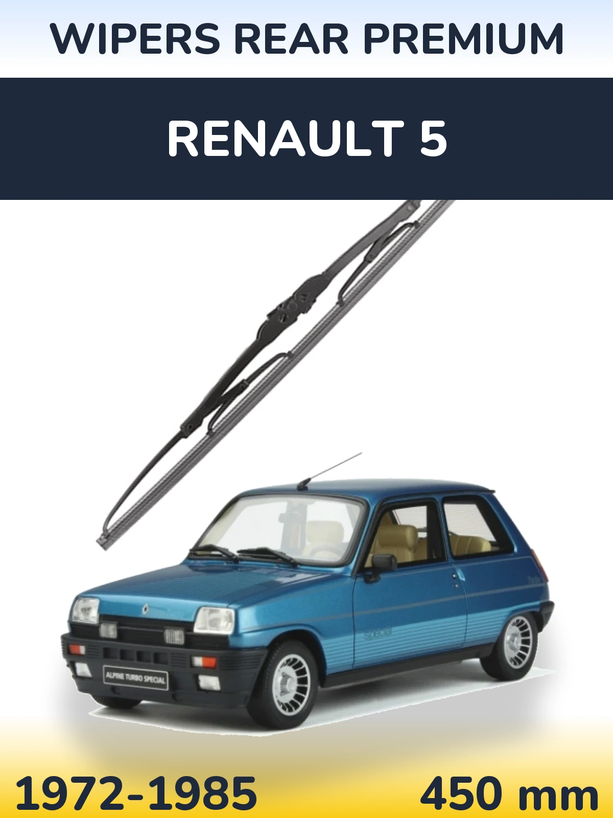 Задня щітка WIPERS REAR PREMIUM 450 мм для Renault 5 1972-1985