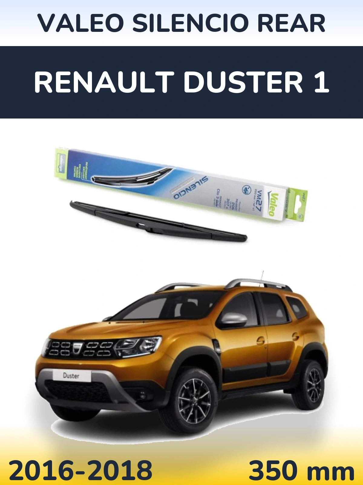 Задний дворник Valeo Silencio Rear 350 мм для Renault Duster 1 2016-2018