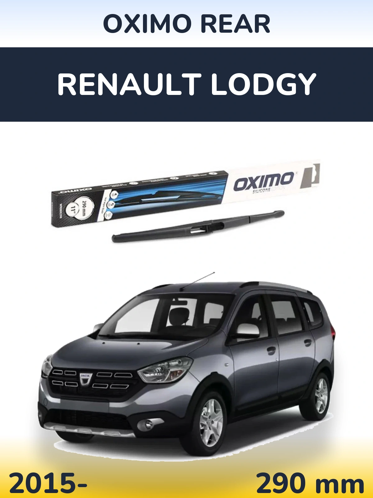 Rear wiper blade Oximo Rear 290 mm for Renault Lodgy 2015-2026
