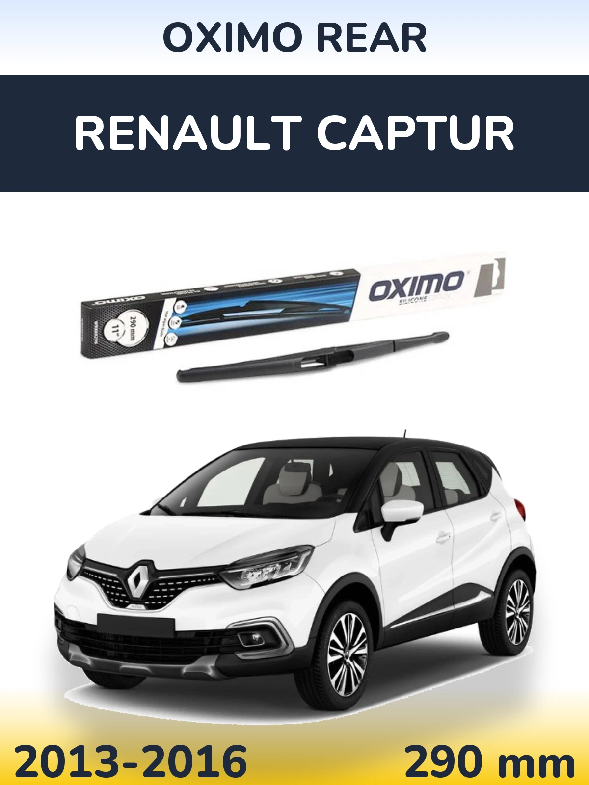 Rear wiper blade Oximo Rear 290 mm for Renault Captur 2013-2016