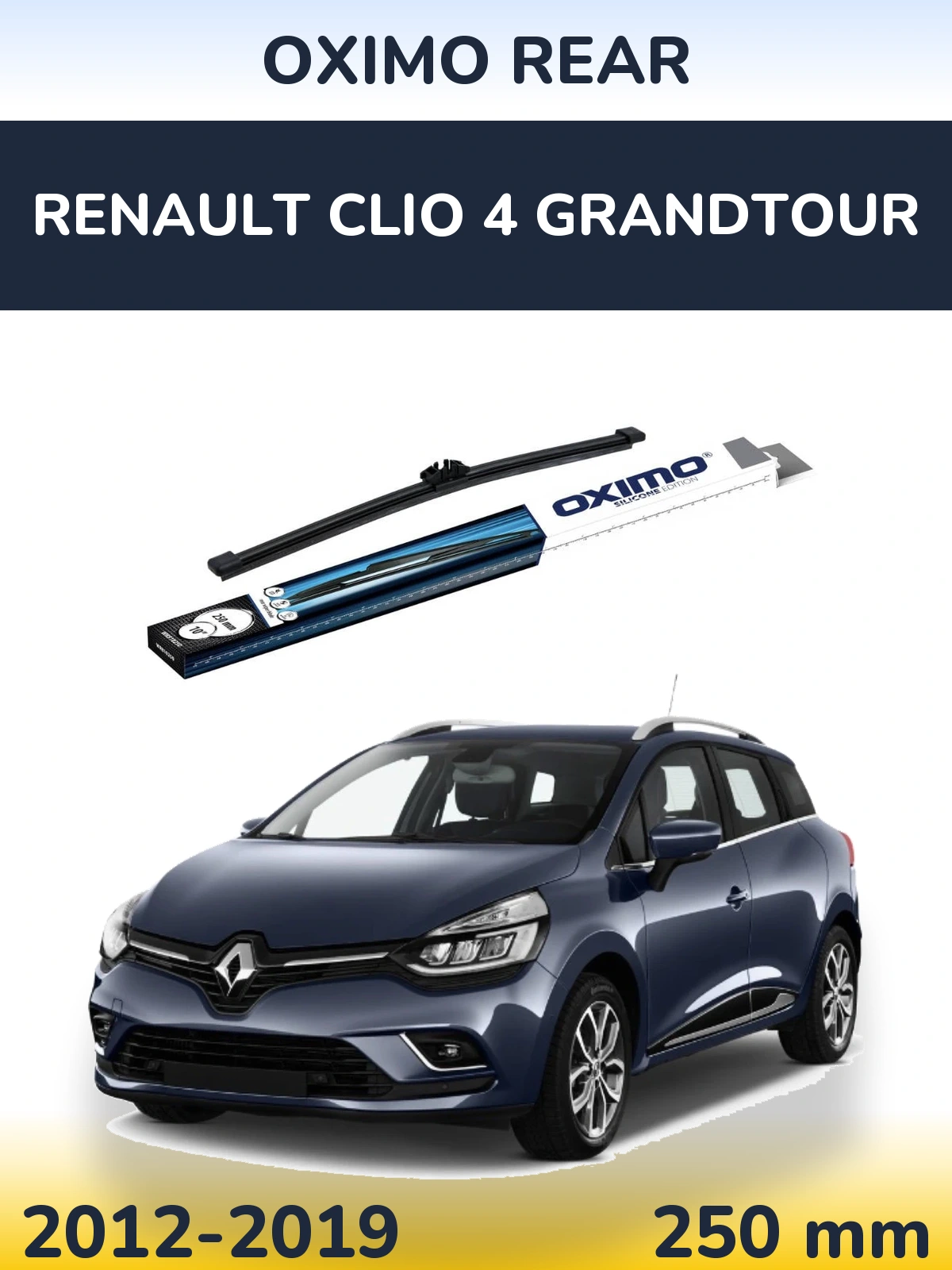 Rear wiper blade Oximo Rear 250 mm for Renault Clio 4 Grandtour 2012-2019