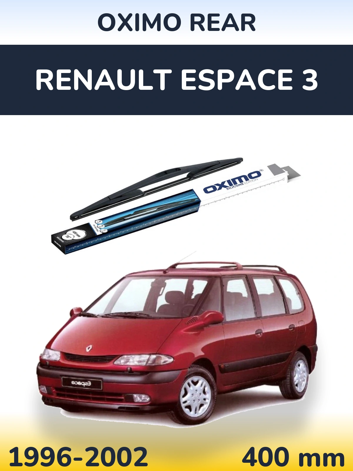 Задний дворник Oximo Rear 400 мм для Renault Espace 3 1996-2002