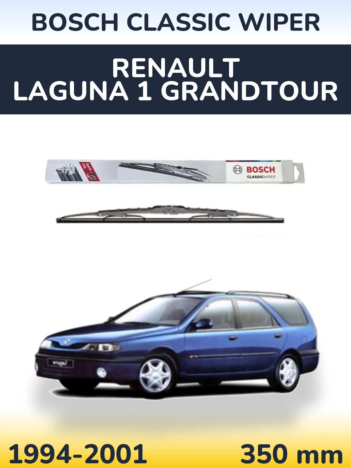 Tylna wycieraczka BOSCH Classic Wiper 340 mm do Renault Laguna 1 Grandtour 1994-2001