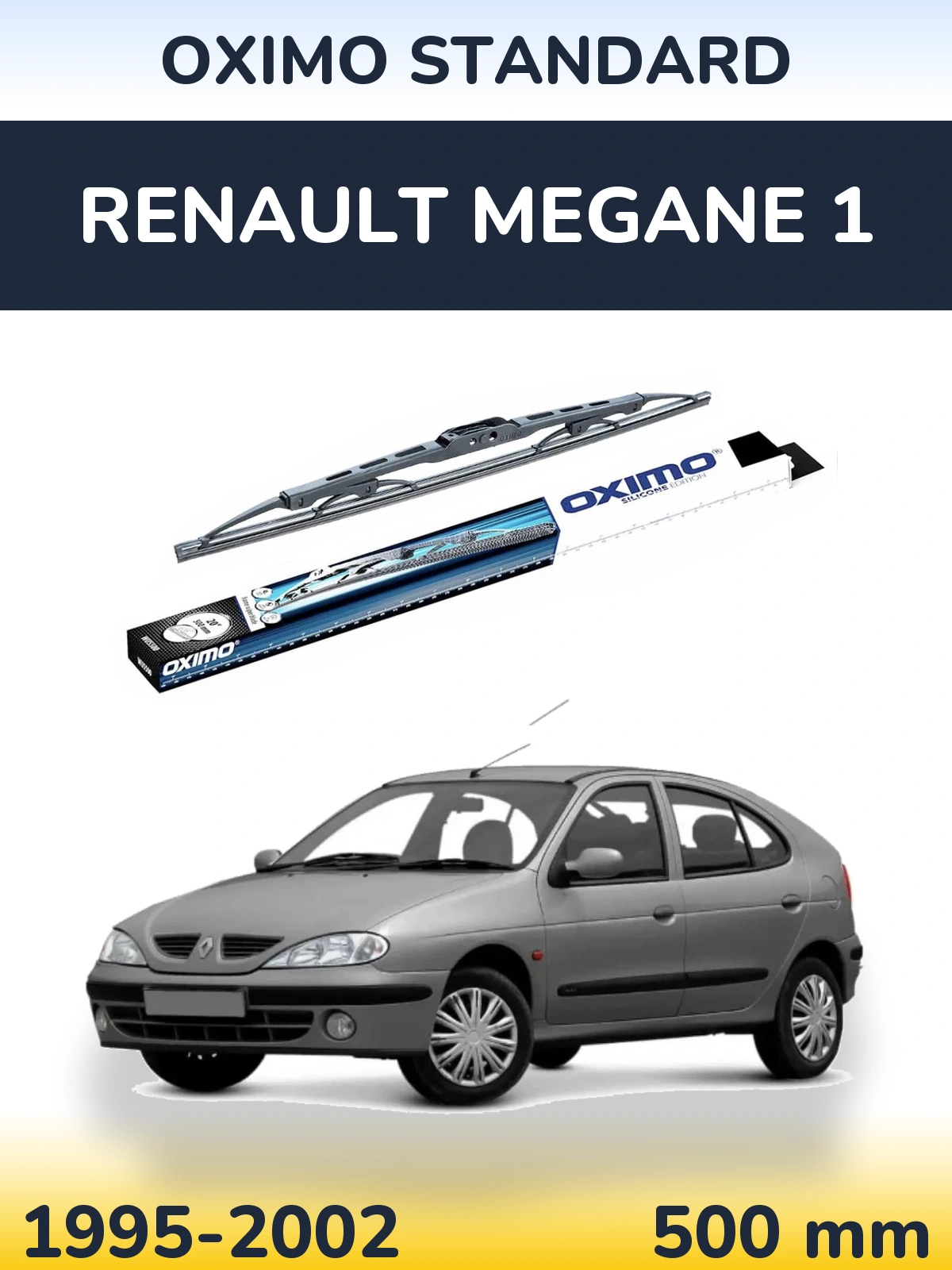 Tylna wycieraczka Oximo Standard 500 mm do Renault Megane 1 1995-2002